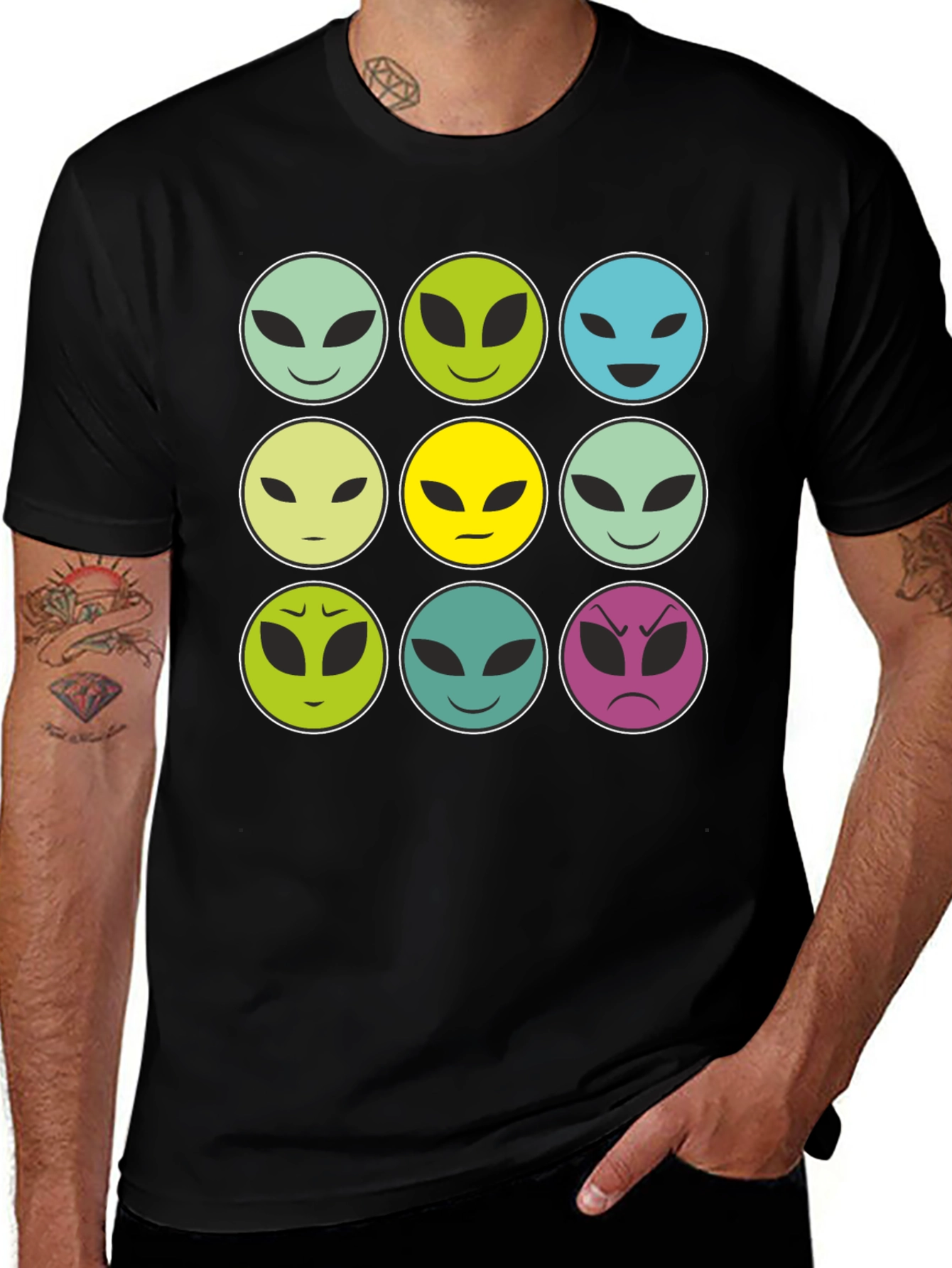 Variant 12 of Alien Emoji Graphic Tee