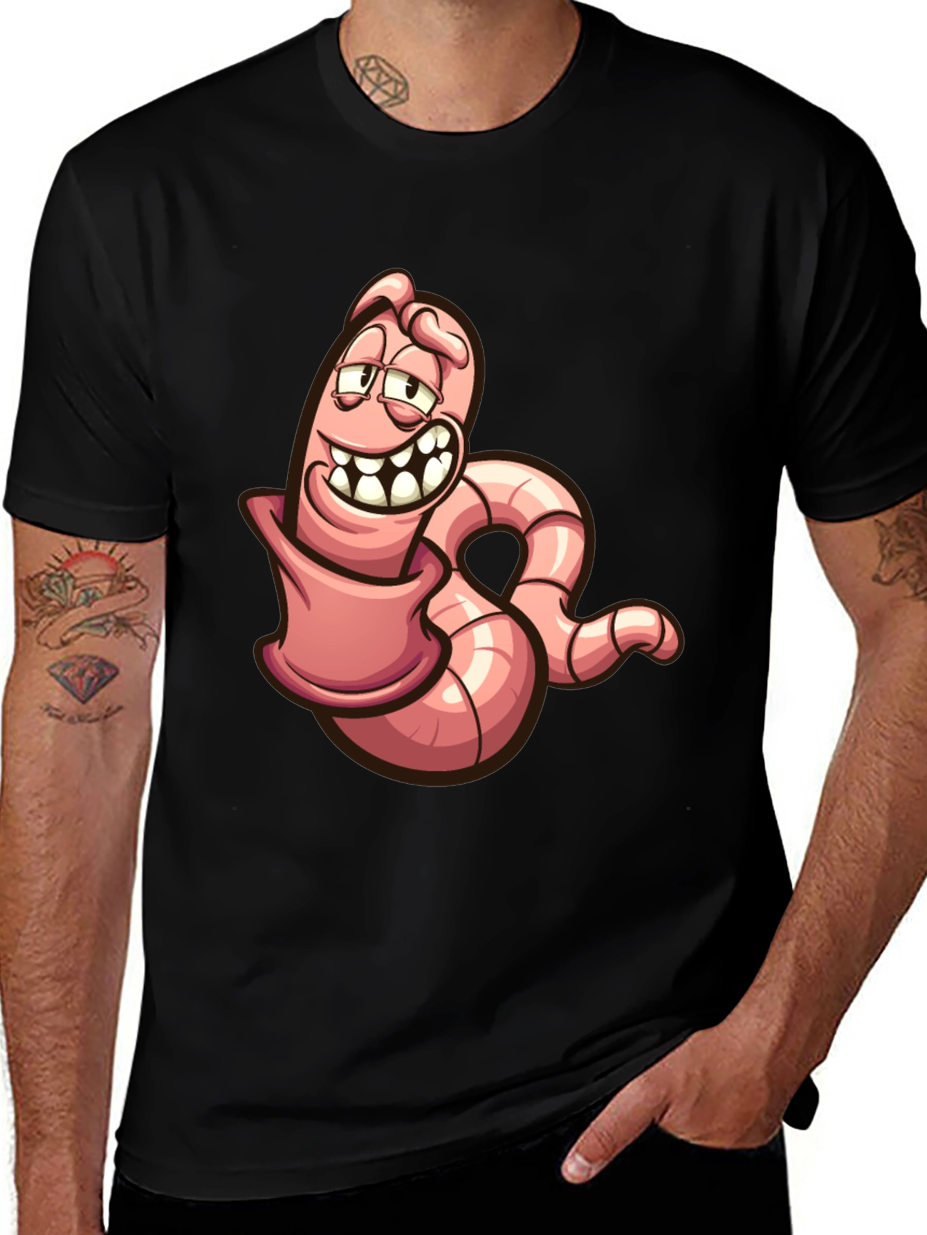 Variant 10 of Worm Out of the Ground Cartoon T-Shirt