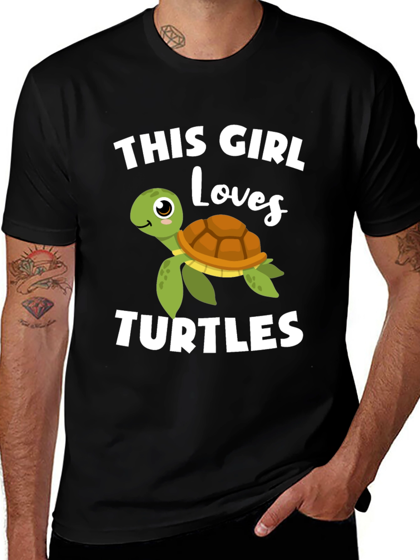 This Girl Loves Turtles T-Shirt - Cute Turtle Graphic Tee