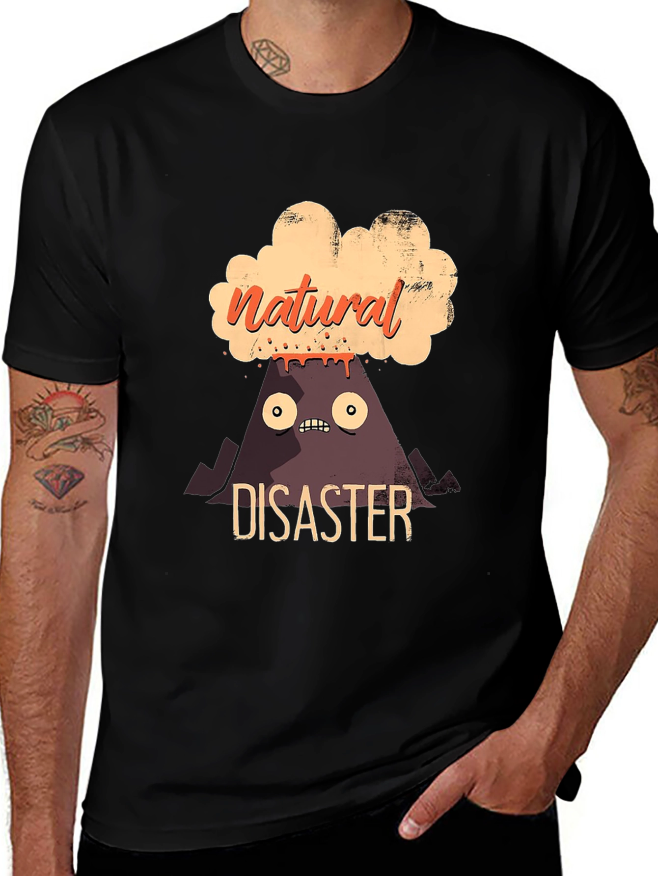 Variant 30 of Natural Disaster T-Shirt - Funny Volcano Graphic Tee