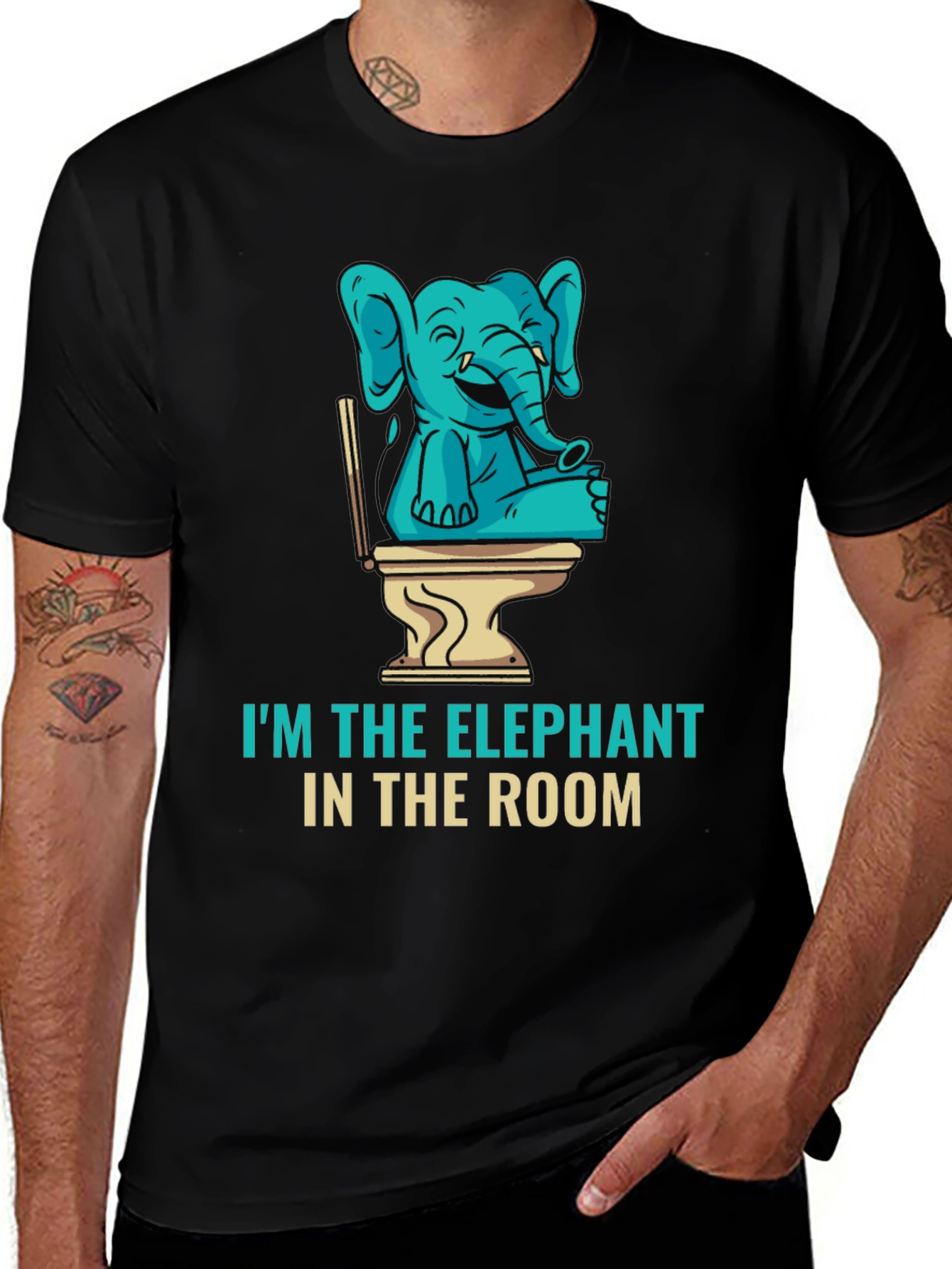 Variant 3 of Elephant in the Room Graphic Tee