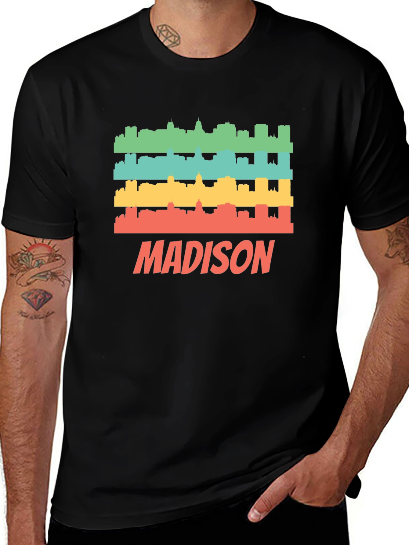 Madison Retro Skyline Graphic Tee