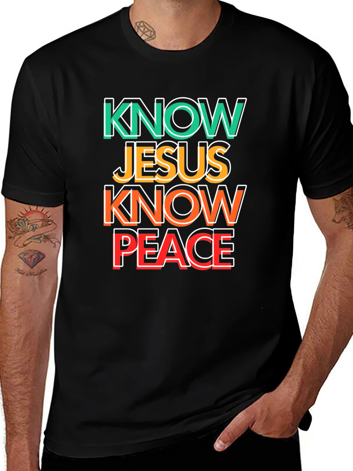 Variant 20 of Know Jesus, Know Peace T-Shirt