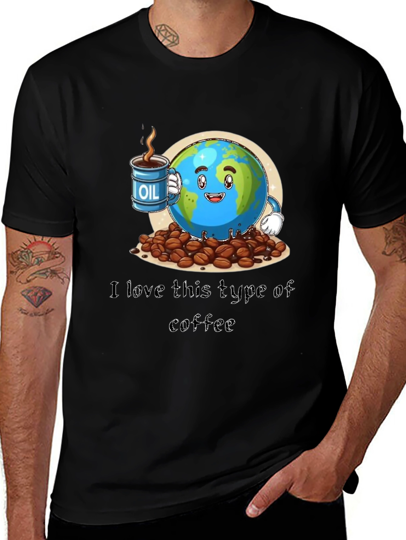 Earth Oil Coffee T-Shirt
