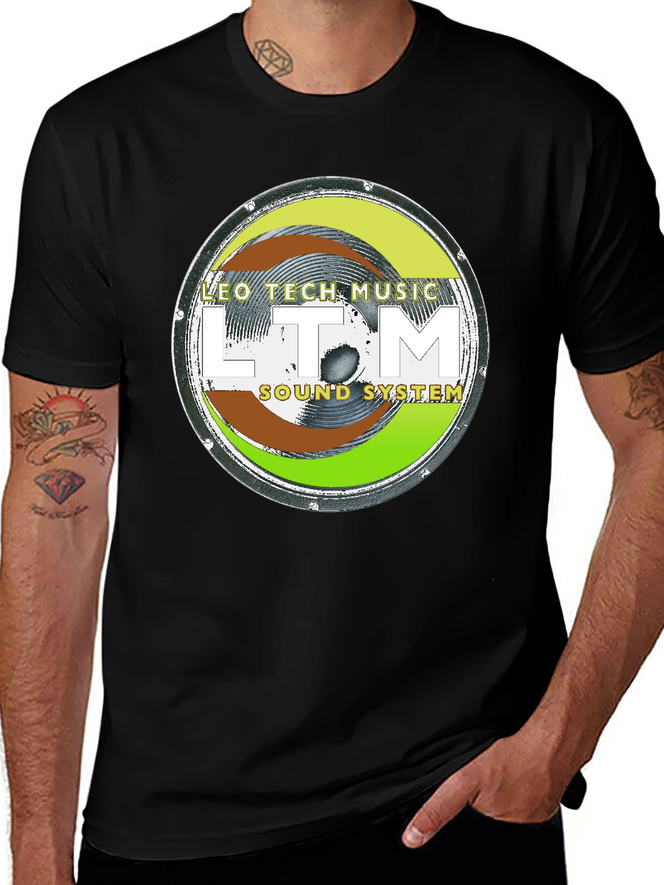 Variant 17 of Leo Tech Music Sound System T-Shirt