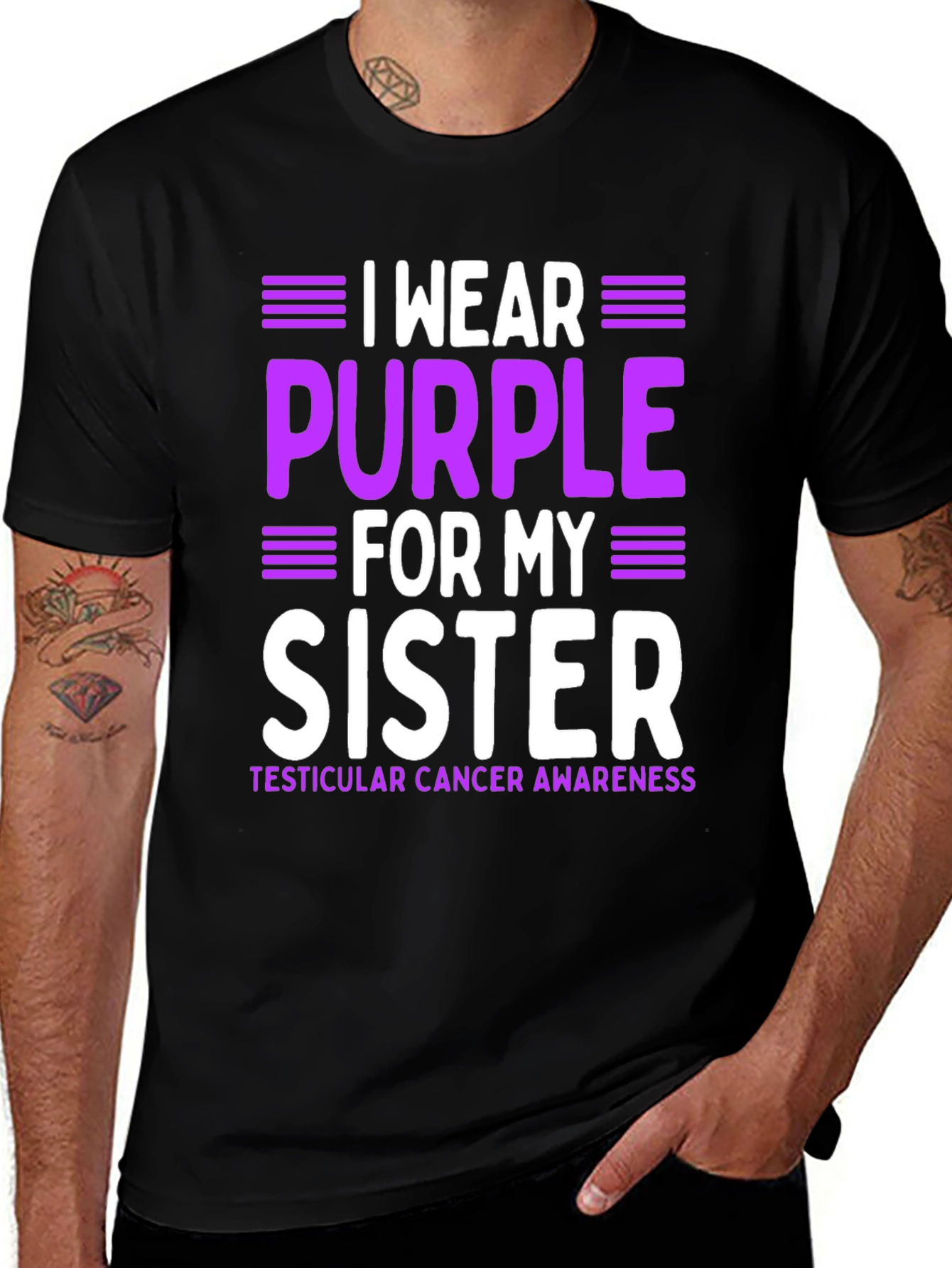 Variant 6 of Purple Sister Awareness T-Shirt