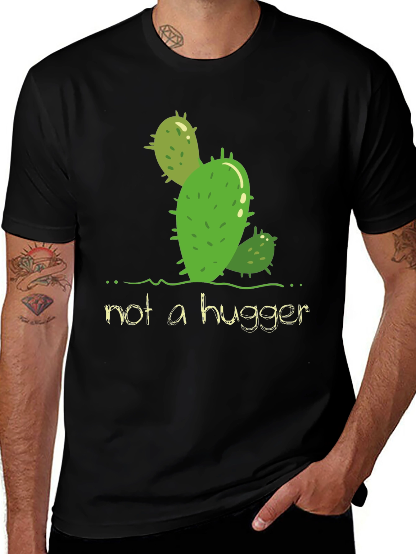 Variant 5 of Not A Hugger Cactus Graphic T-Shirt
