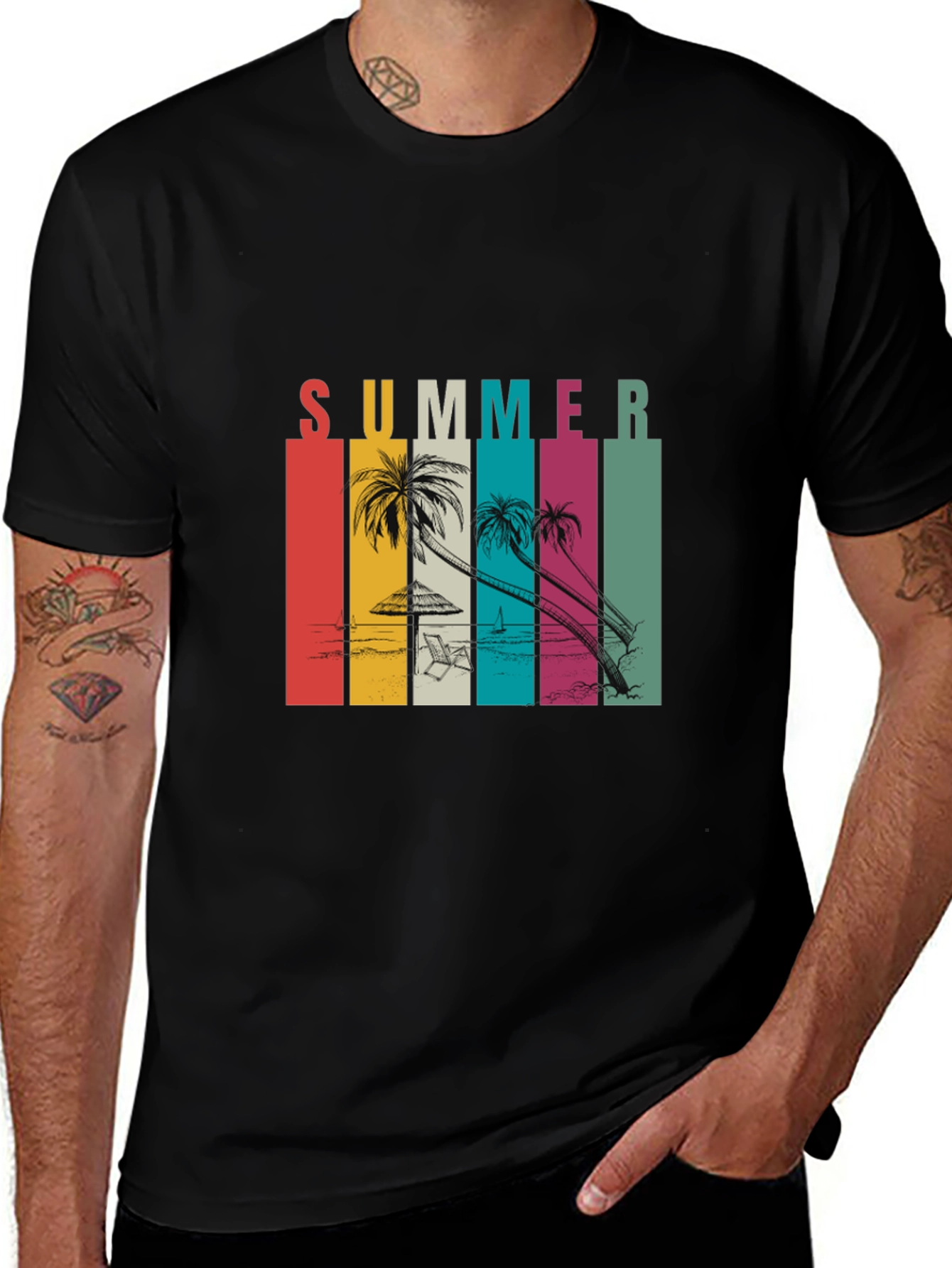 Variant 22 of Retro Summer Beach T-Shirt - Vacation Vibes