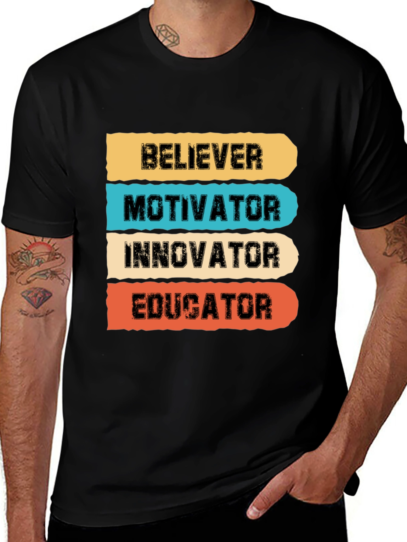 Believer Motivator Innovator Educator T-Shirt