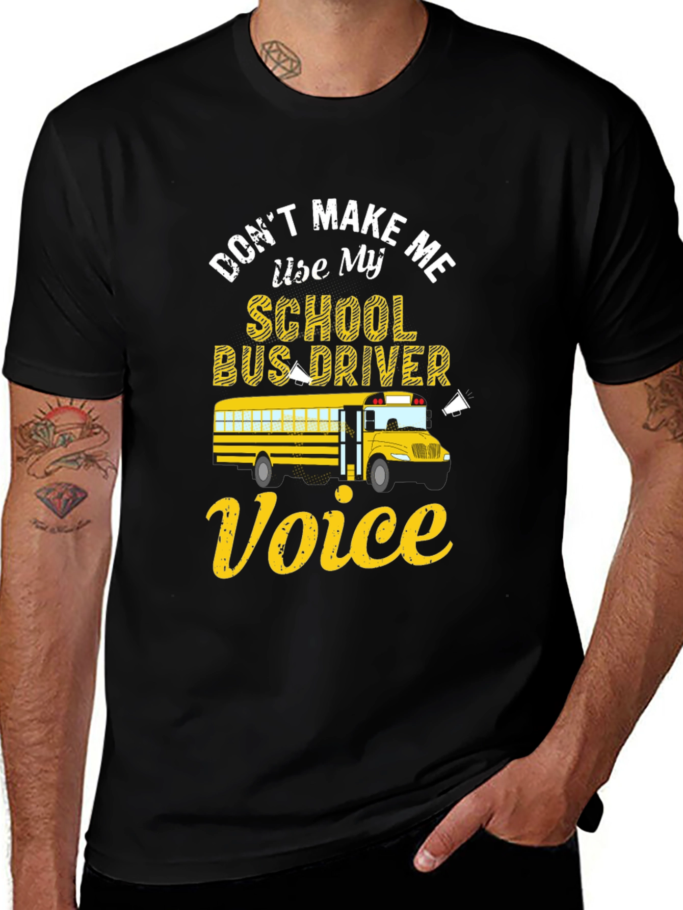 Variant 7 of School Bus Driver Voice T-Shirt