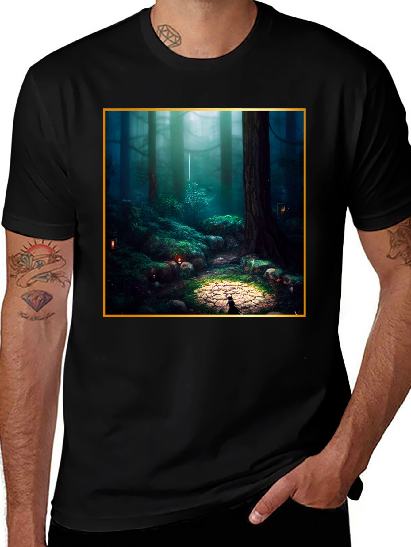Variant 10 of Enchanted Forest Tee - Nature Lover's Dream