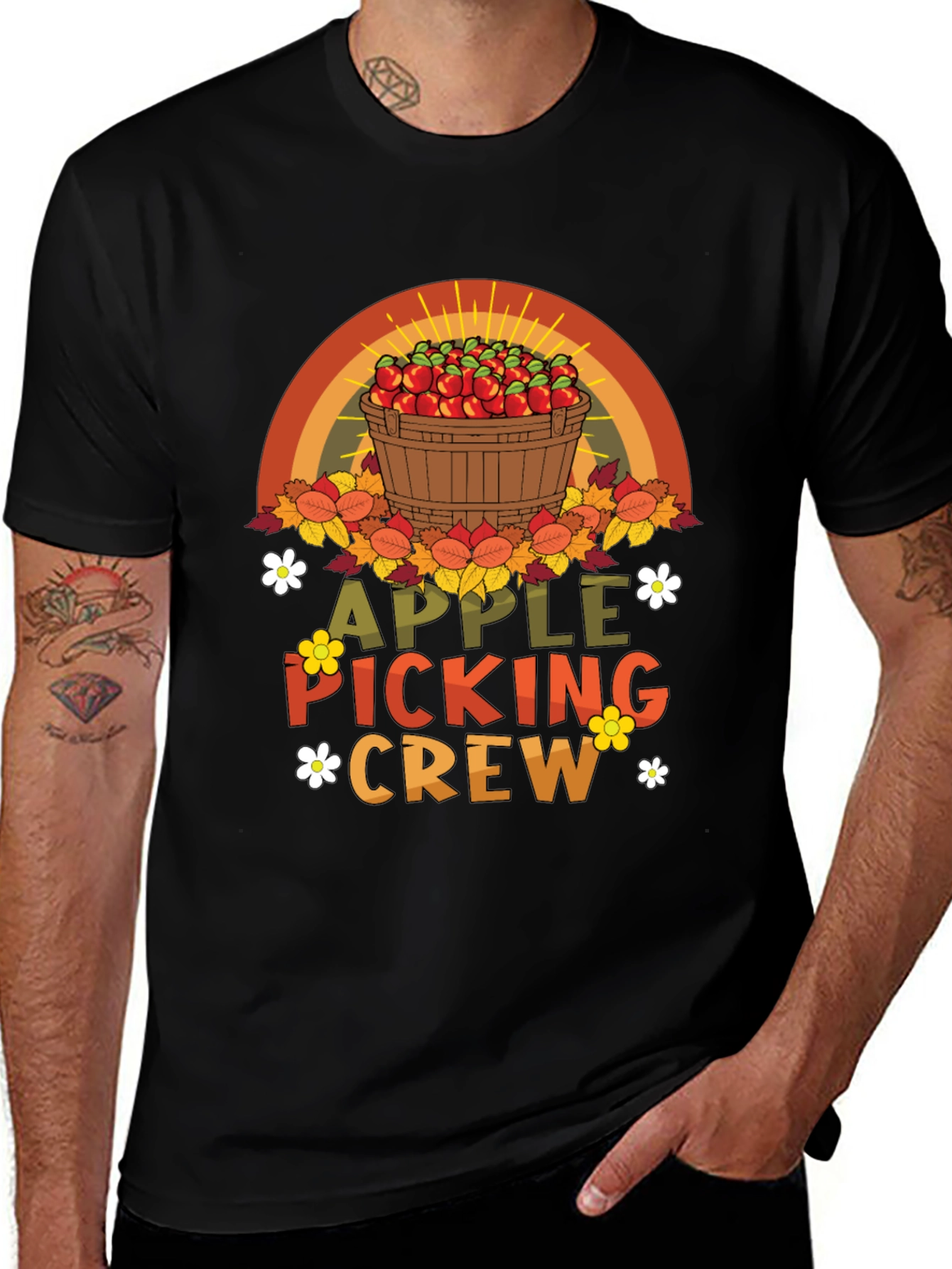 Apple Picking Crew T-Shirt - Fall Harvest Tee