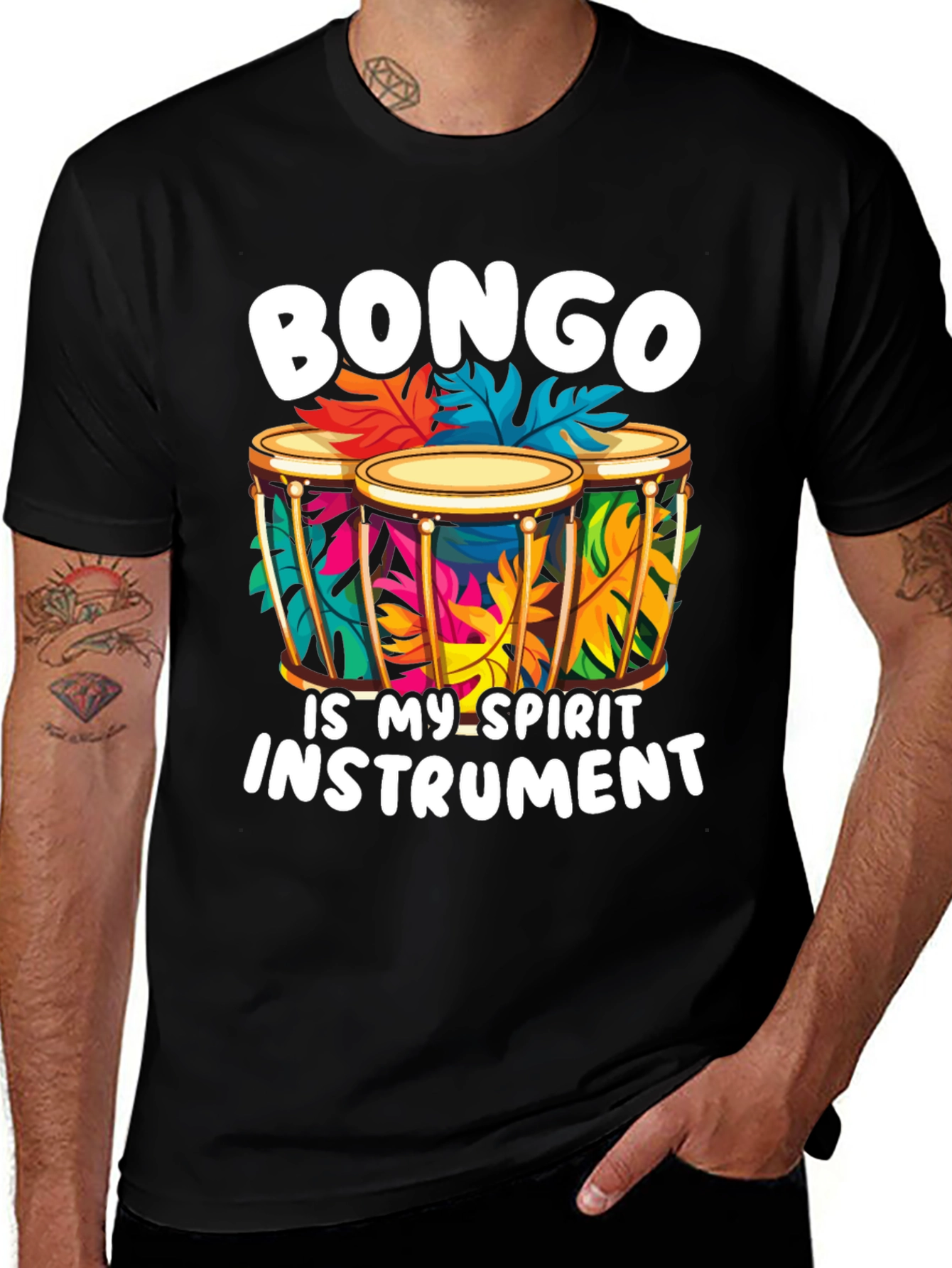 Variant 4 of Bongo Is My Spirit Instrument Graphic T-Shirt