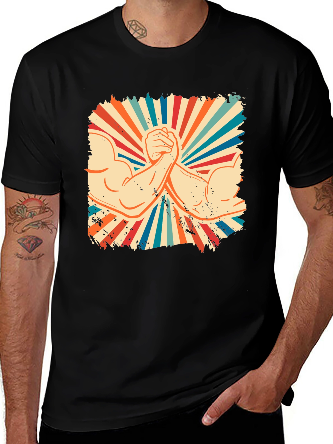 Retro Arm Wrestling T-Shirt