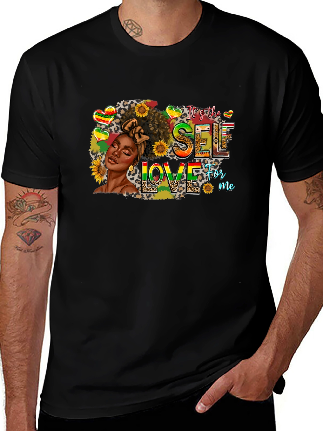 Self Love Black T-Shirt - Women Empowerment Graphic Tee