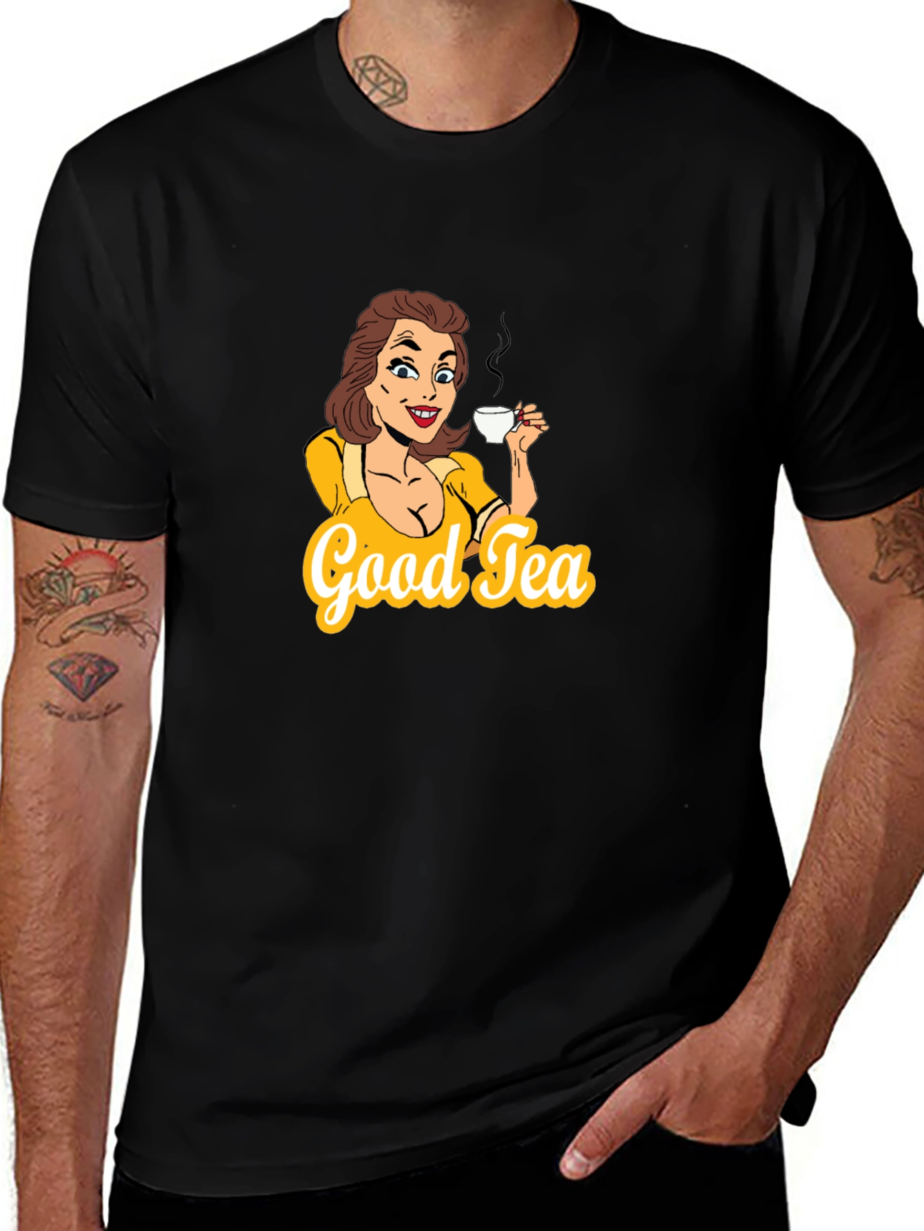 Variant 4 of Good Tea T-Shirt - Cartoon Graphic Tee