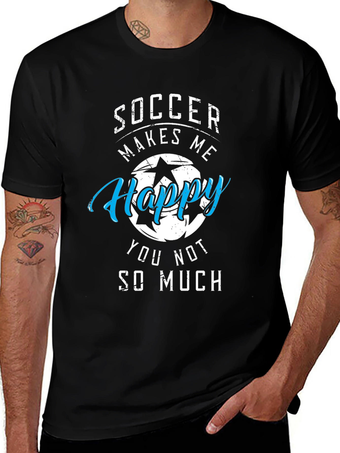 Variant 29 of Soccer Makes Me Happy T-Shirt