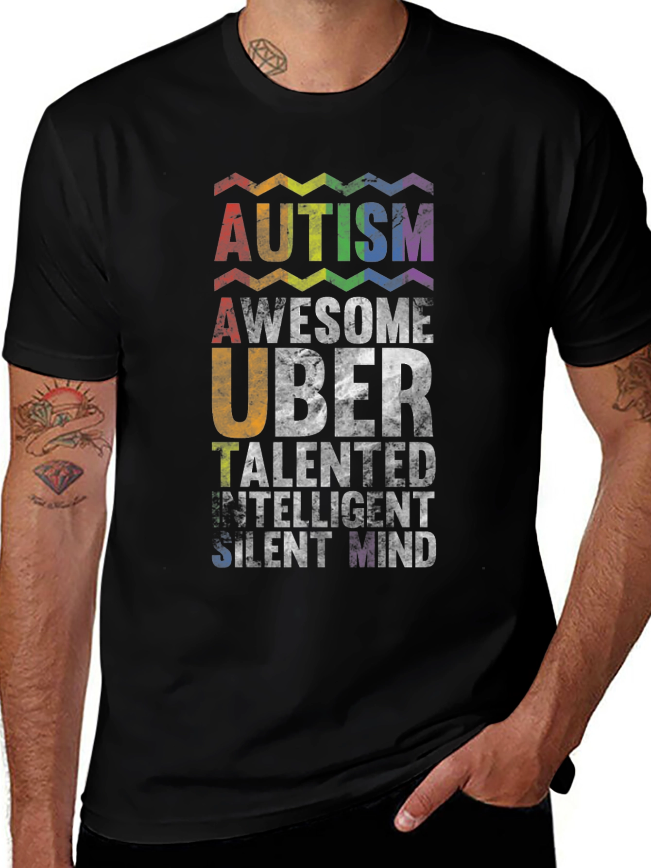 Autism Awareness T-Shirt - Awesome Uber Talented Design
