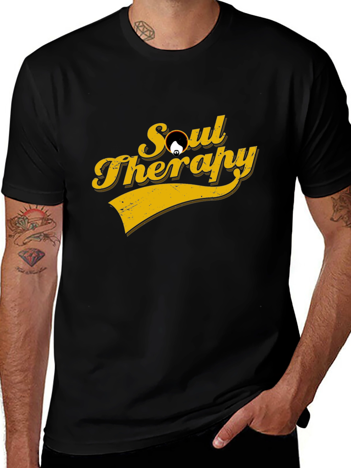 Variant 17 of Soul Therapy Black Graphic Tee