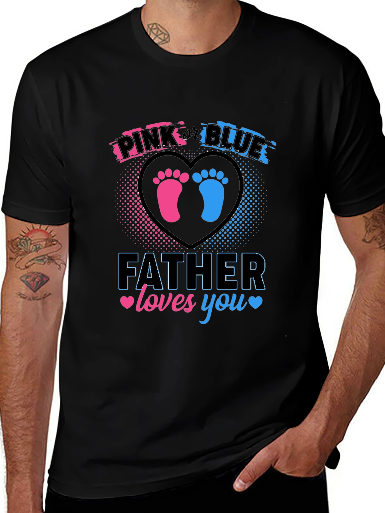 Father Loves You Gender Reveal T-Shirt