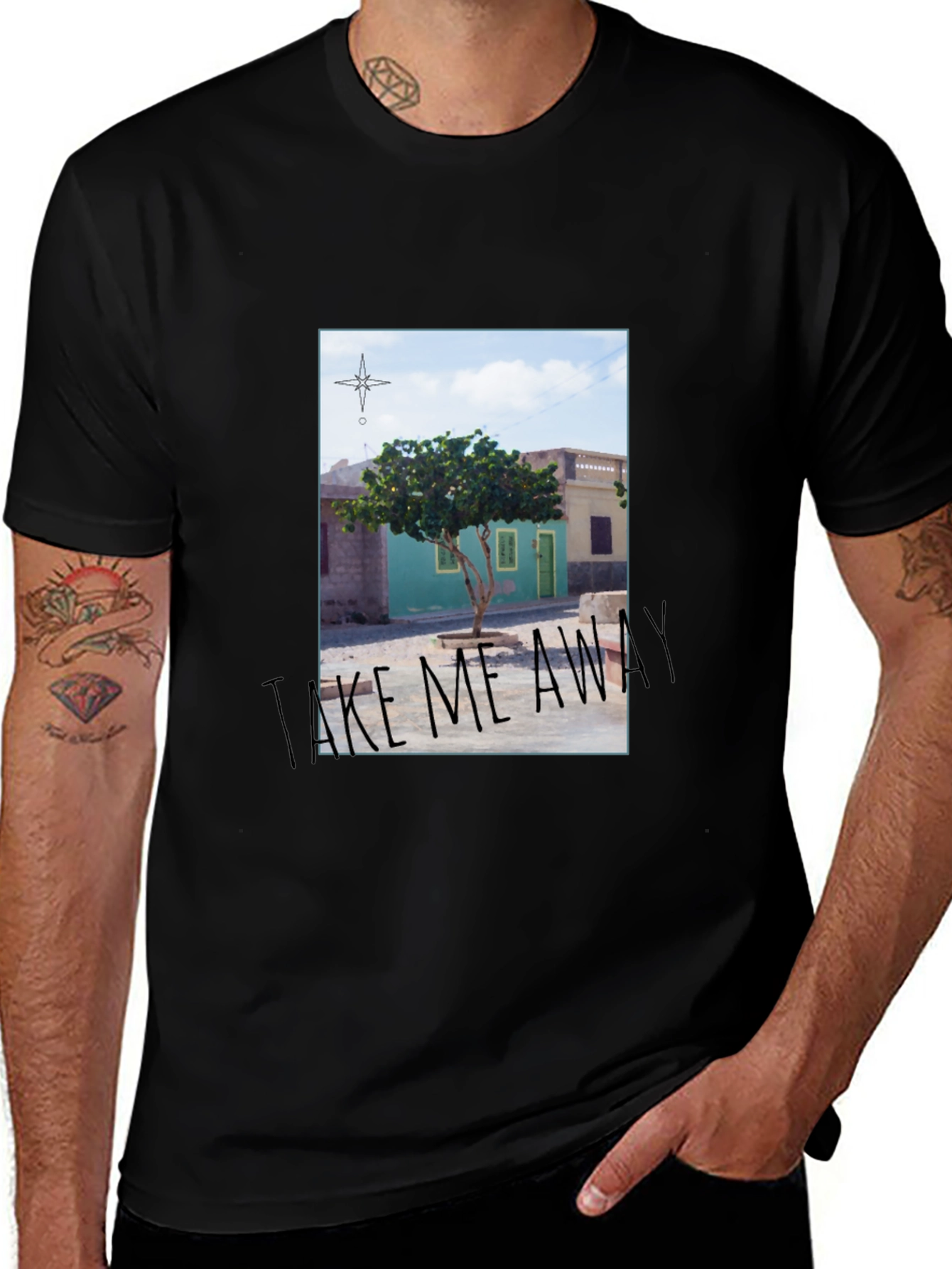Variant 5 of Take Me Away T-Shirt: Island Getaway Design