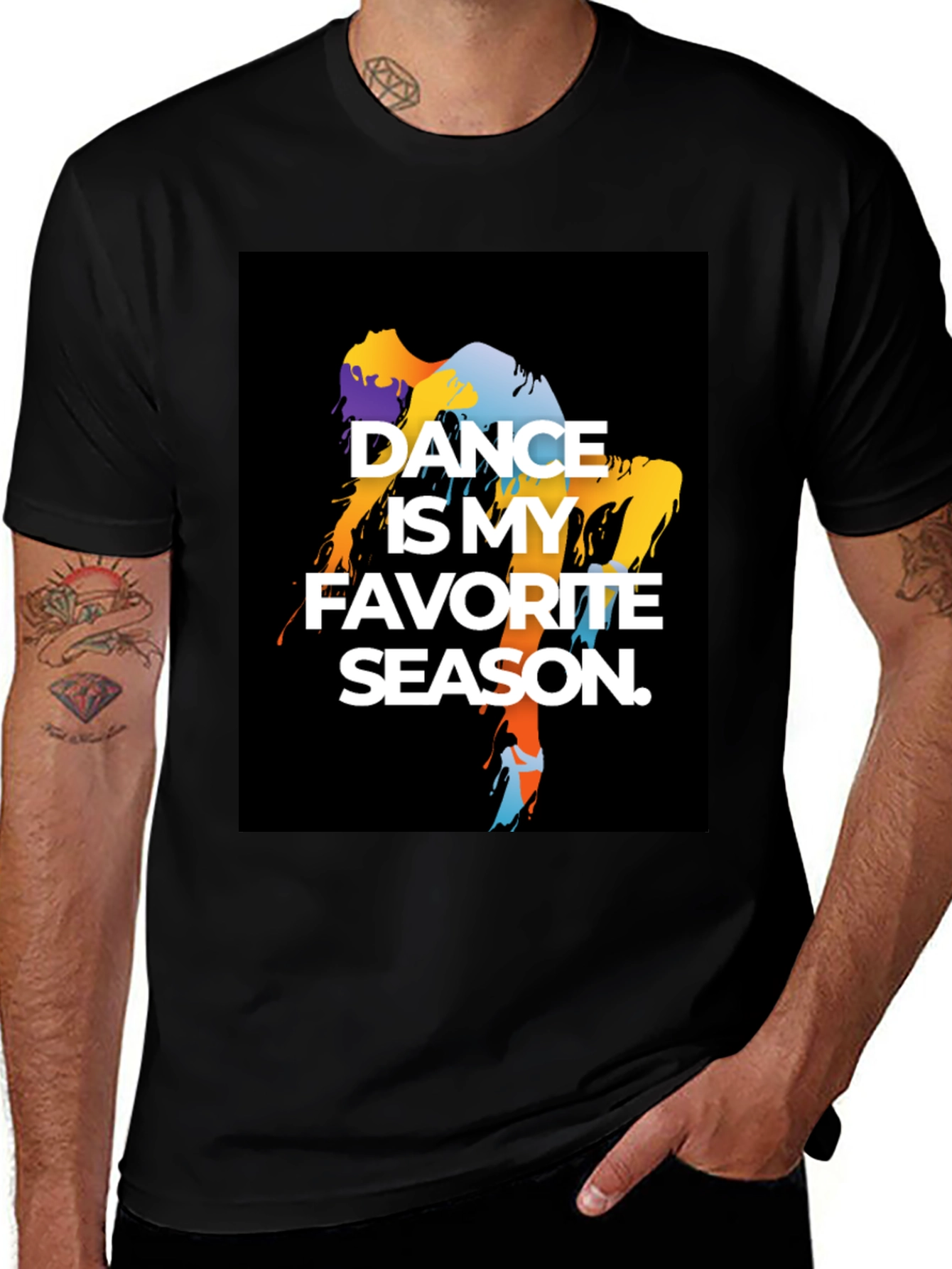 Variant 27 of Dance is My Favorite Season Black T-Shirt
