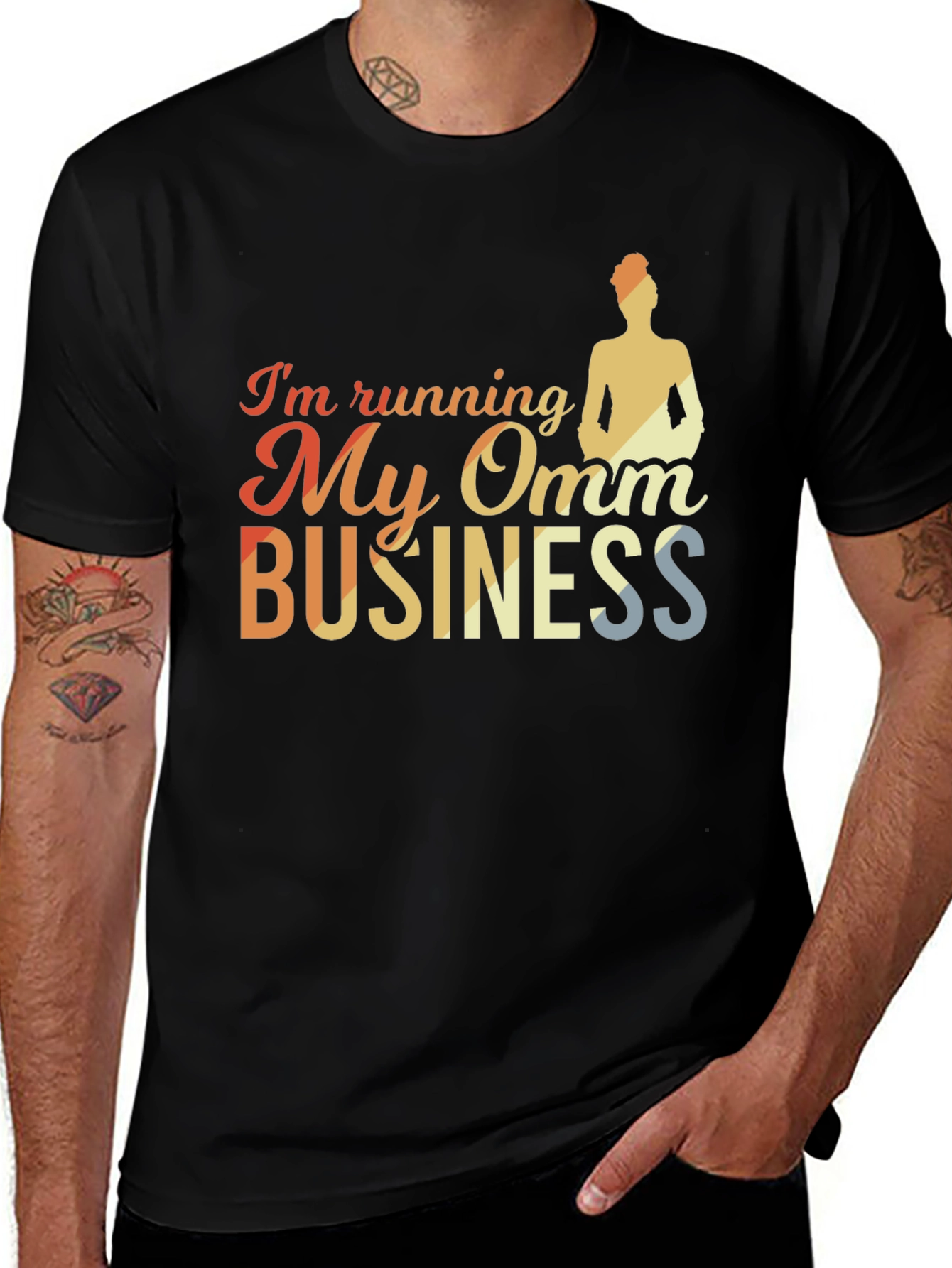 Variant 26 of Running My Omm Business Graphic Tee