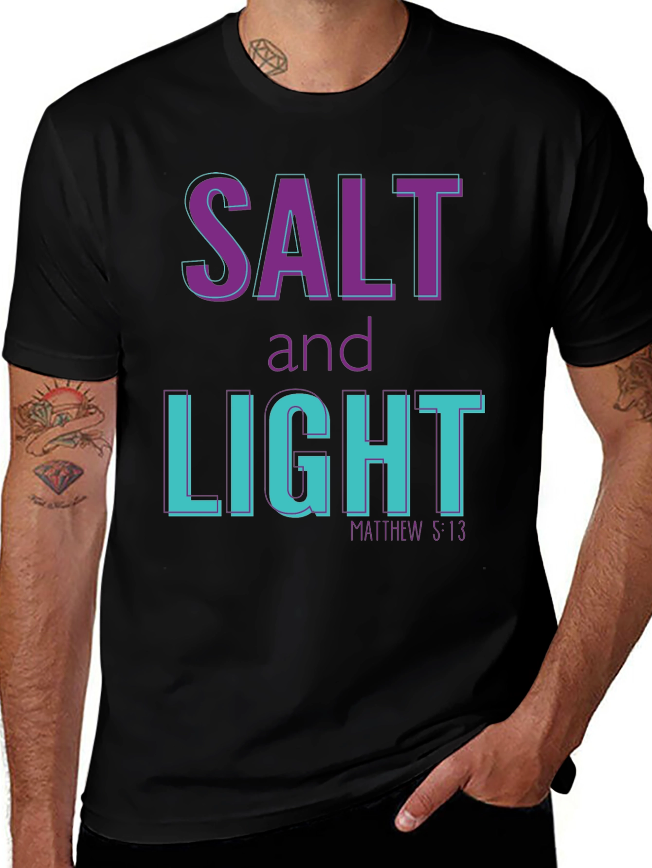 Salt and Light T-Shirt - Matthew 5:13 Christian Tee