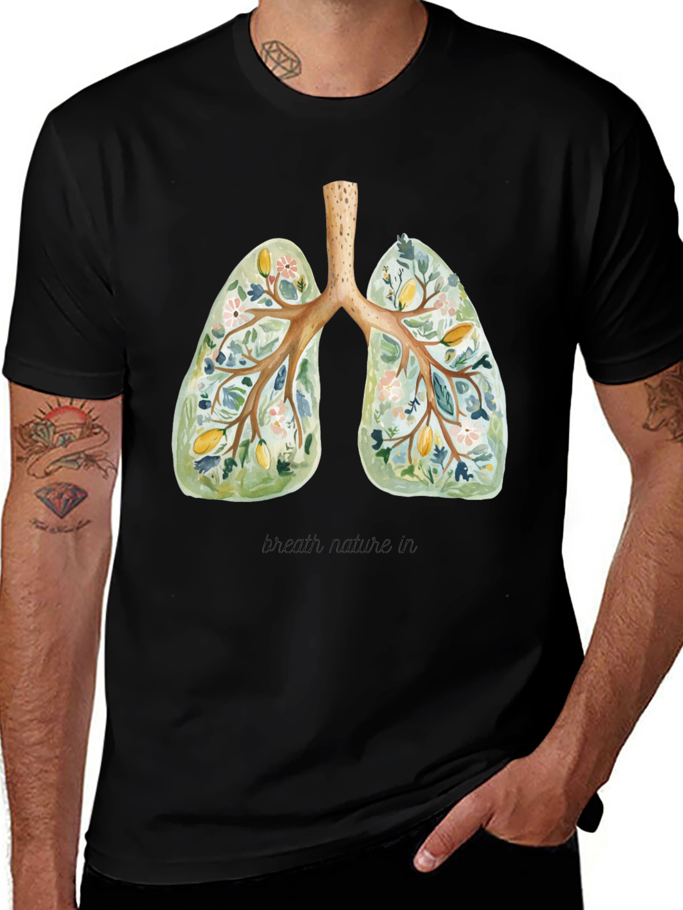 Variant 16 of Breath Nature In Lungs Graphic Tee