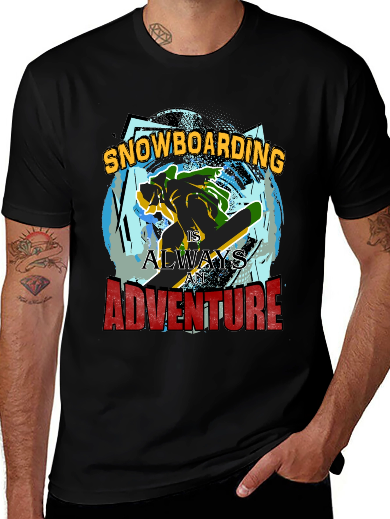 Variant 19 of Snowboarding Adventure Graphic Tee