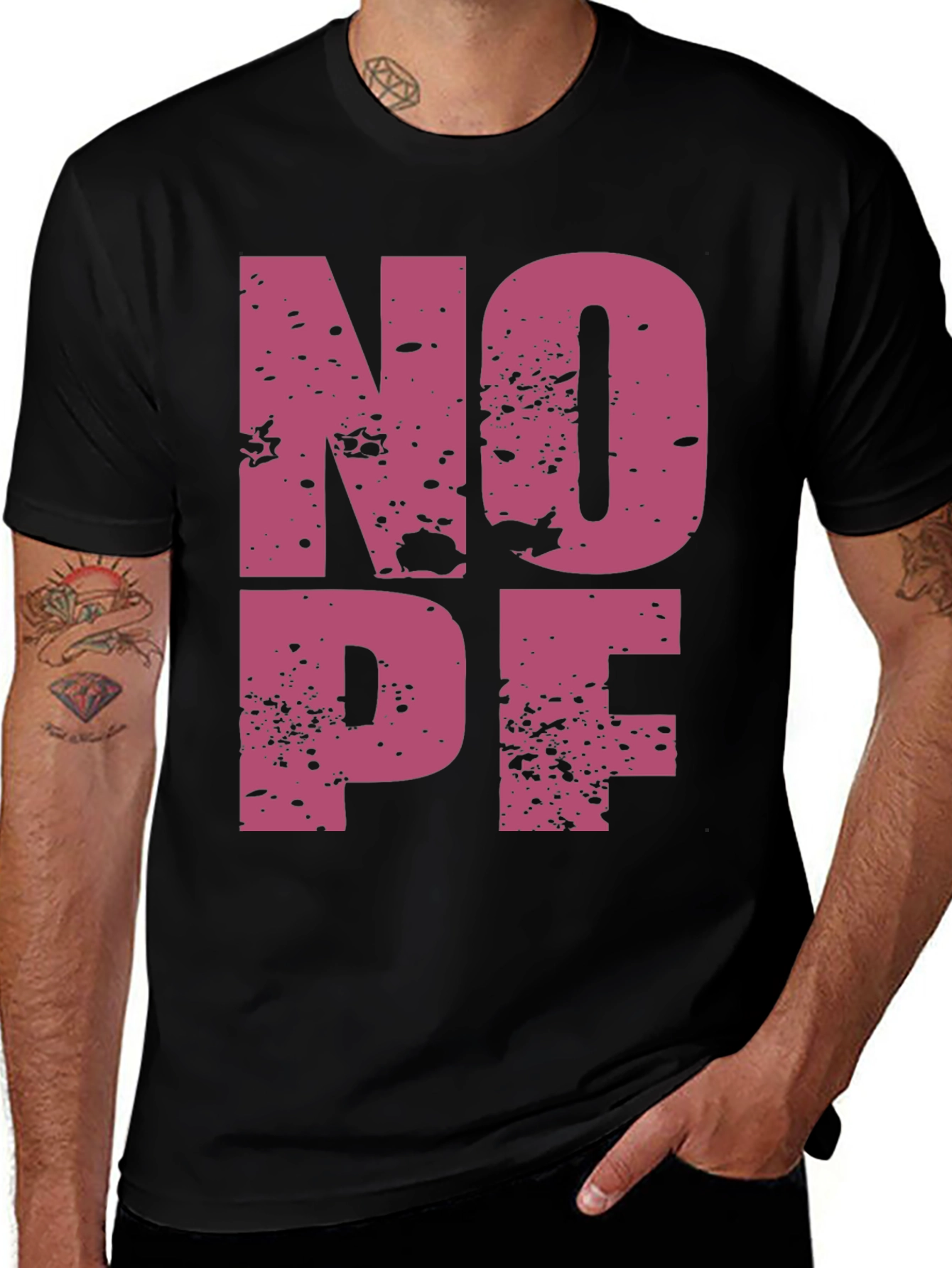 Variant 9 of NOPE Graphic T-Shirt - Casual Crew Neck Tee