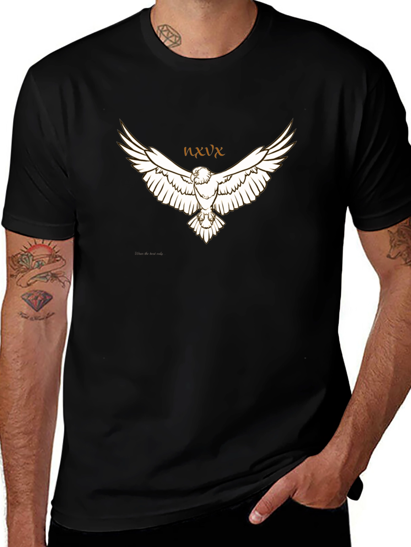 Variant 29 of Eagle Graphic Black T-Shirt - Unique Design