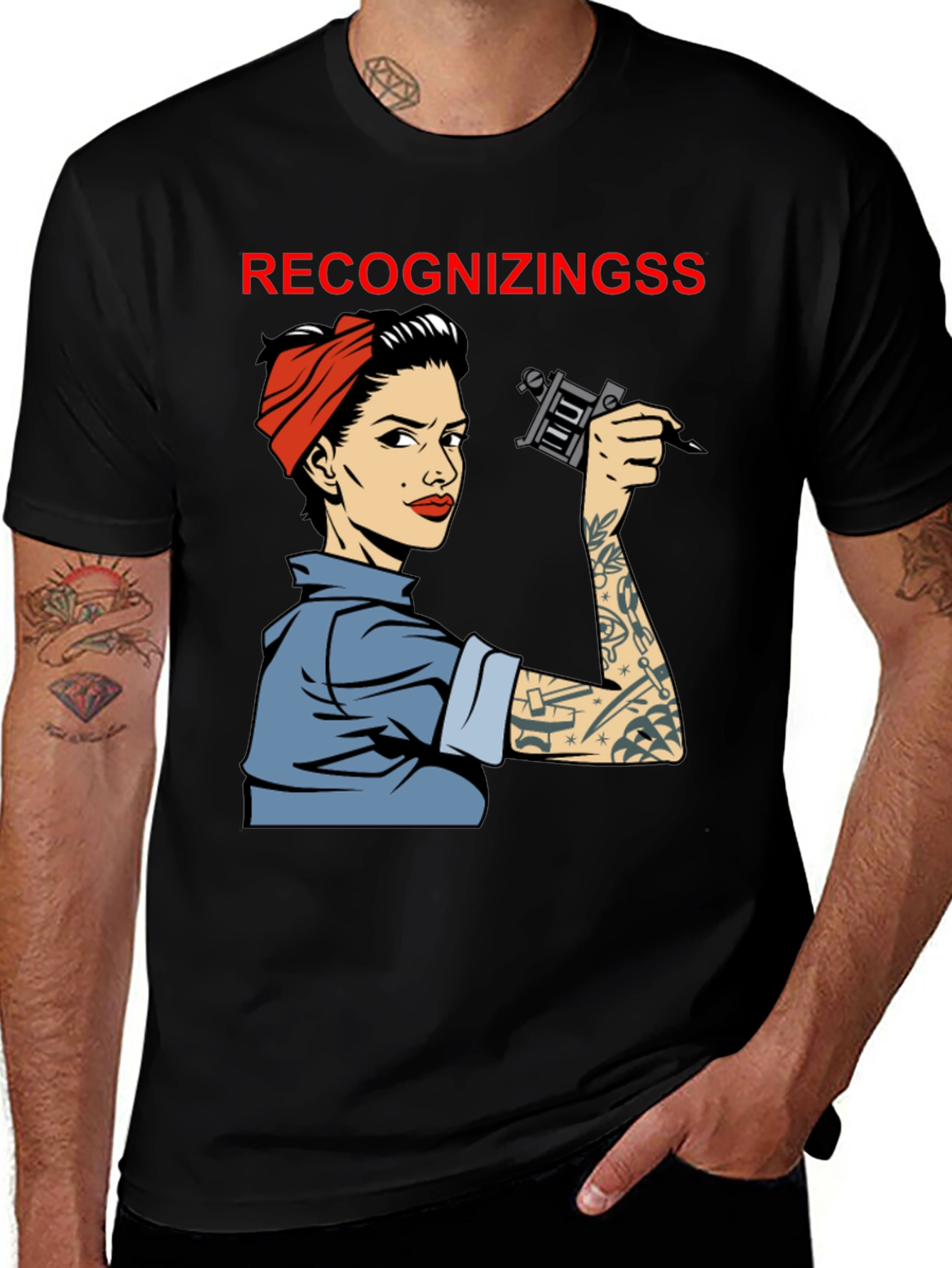 Variant 28 of Tattoo Artist Rosie the Riveter T-Shirt