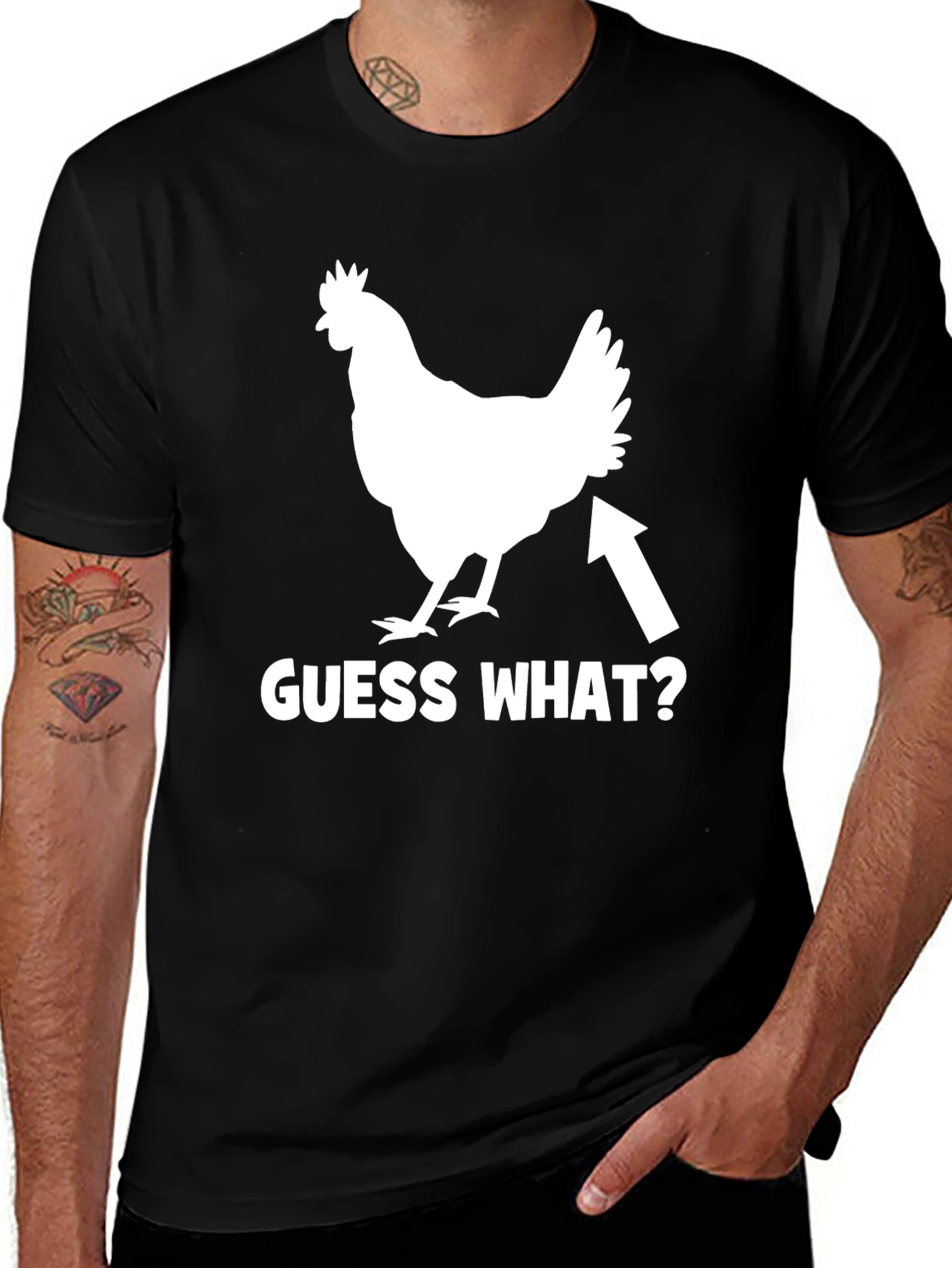 Variant 3 of Guess What? Chicken Butt T-Shirt