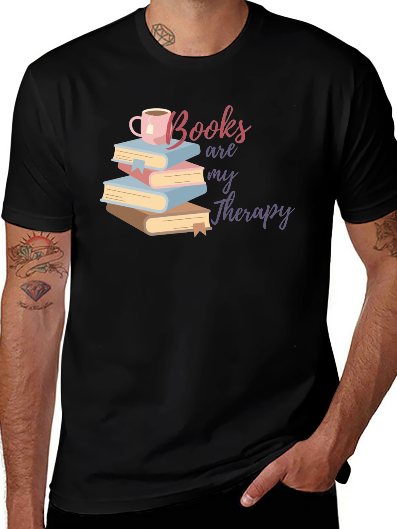 Variant 27 of Books Are My Therapy T-Shirt
