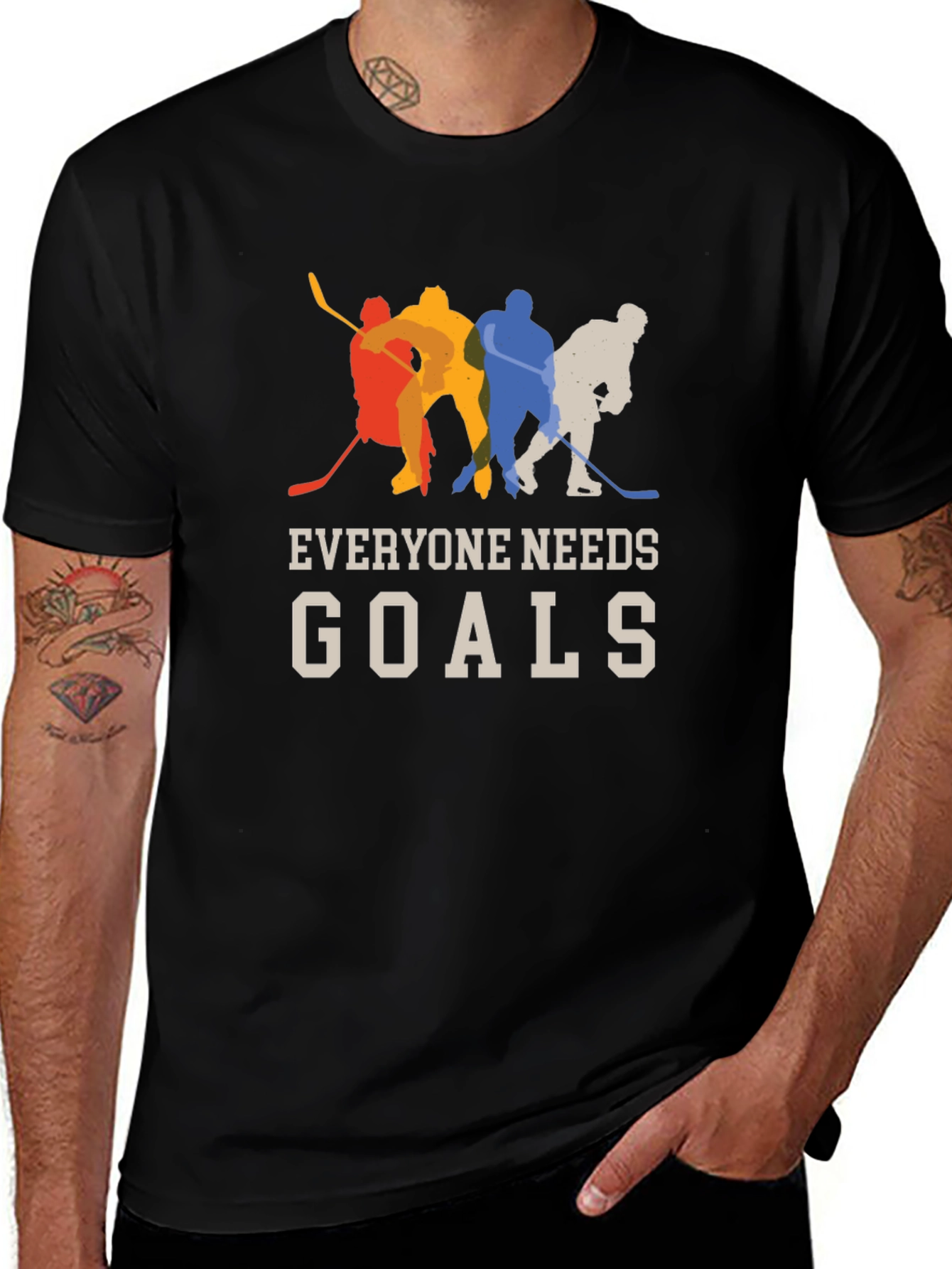 Variant 17 of Hockey Goals T-Shirt - Everyone Needs Goals!