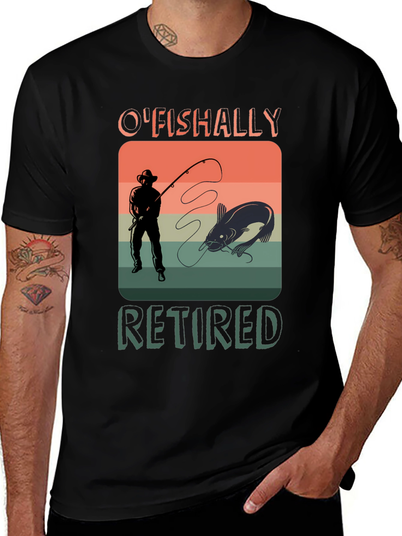 Variant 28 of O'Fishally Retired Fishing T-Shirt