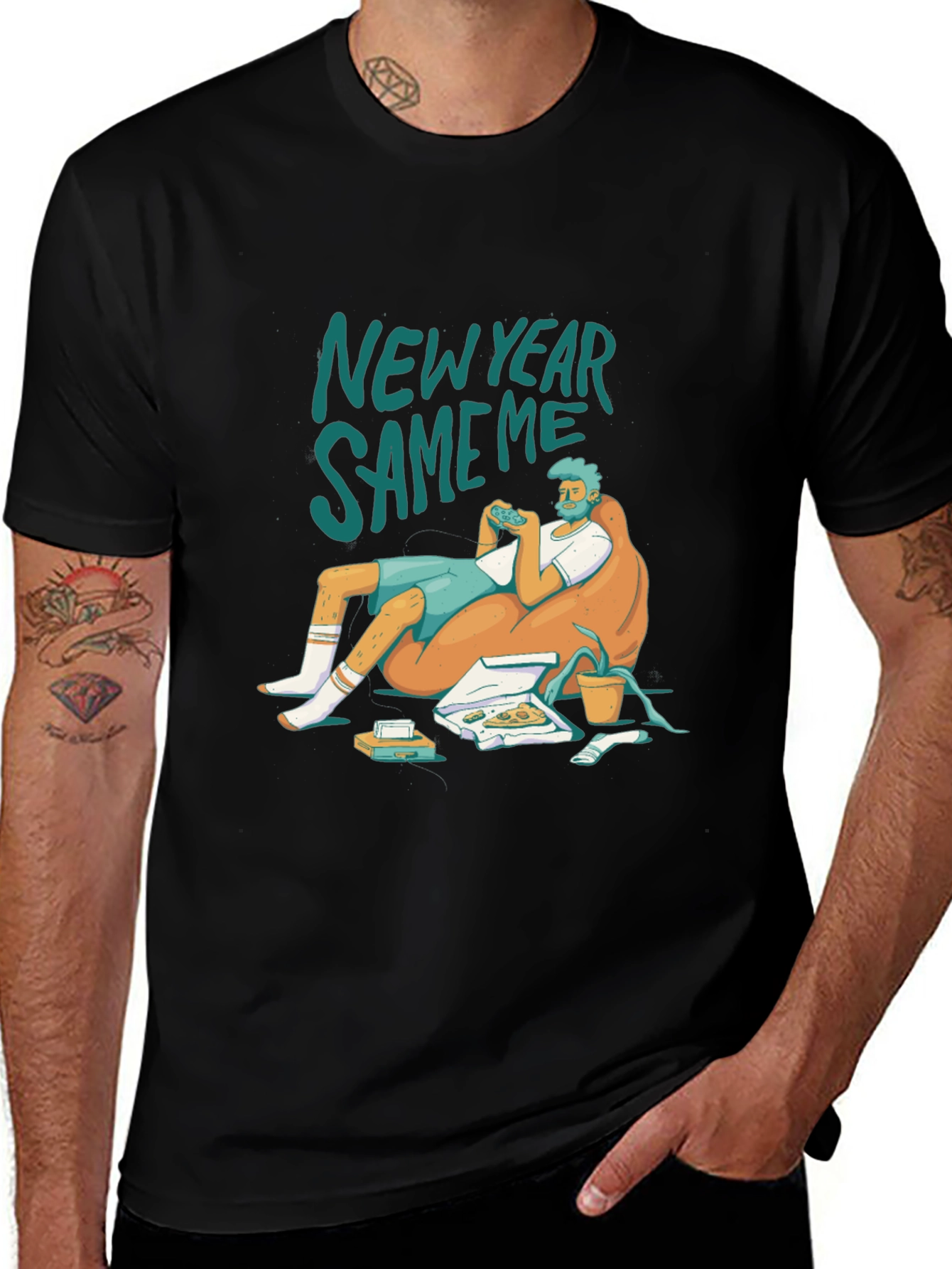 Variant 4 of New Year Same Me Graphic Tee - Gamer Edition