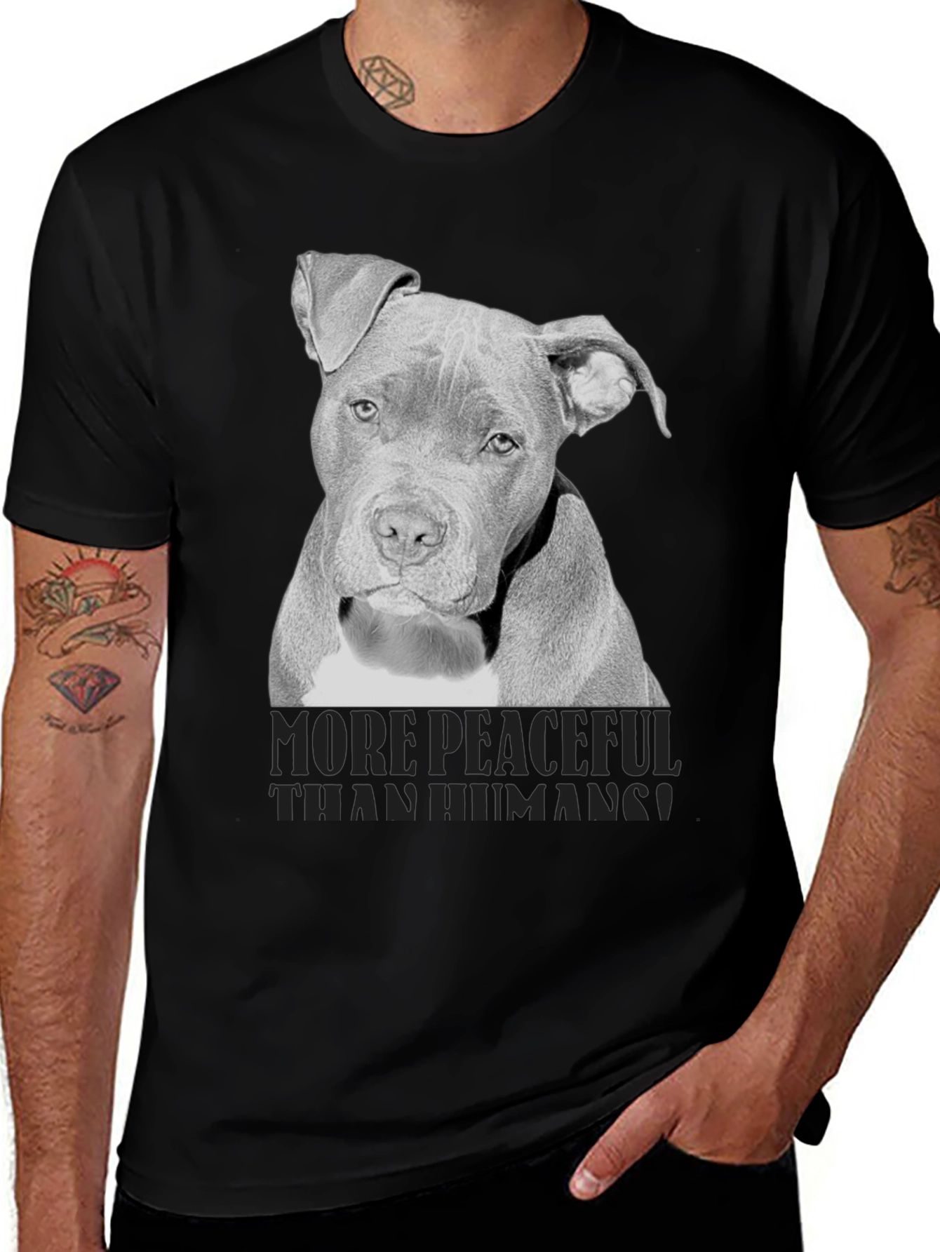 Variant 4 of Peaceful Pup T-Shirt - Soft Cotton Blend