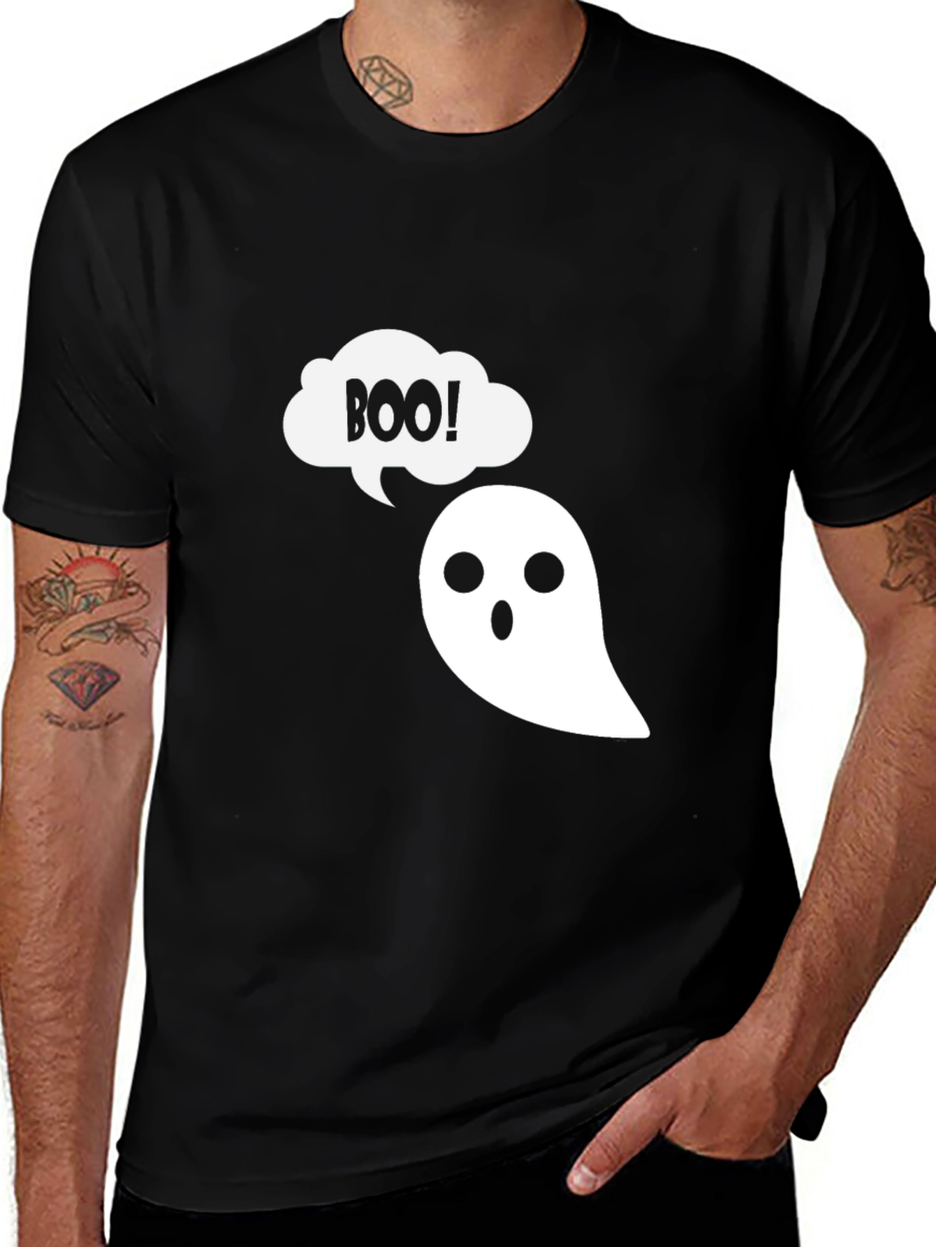 Boo Ghost T-Shirt - Halloween Graphic Tee