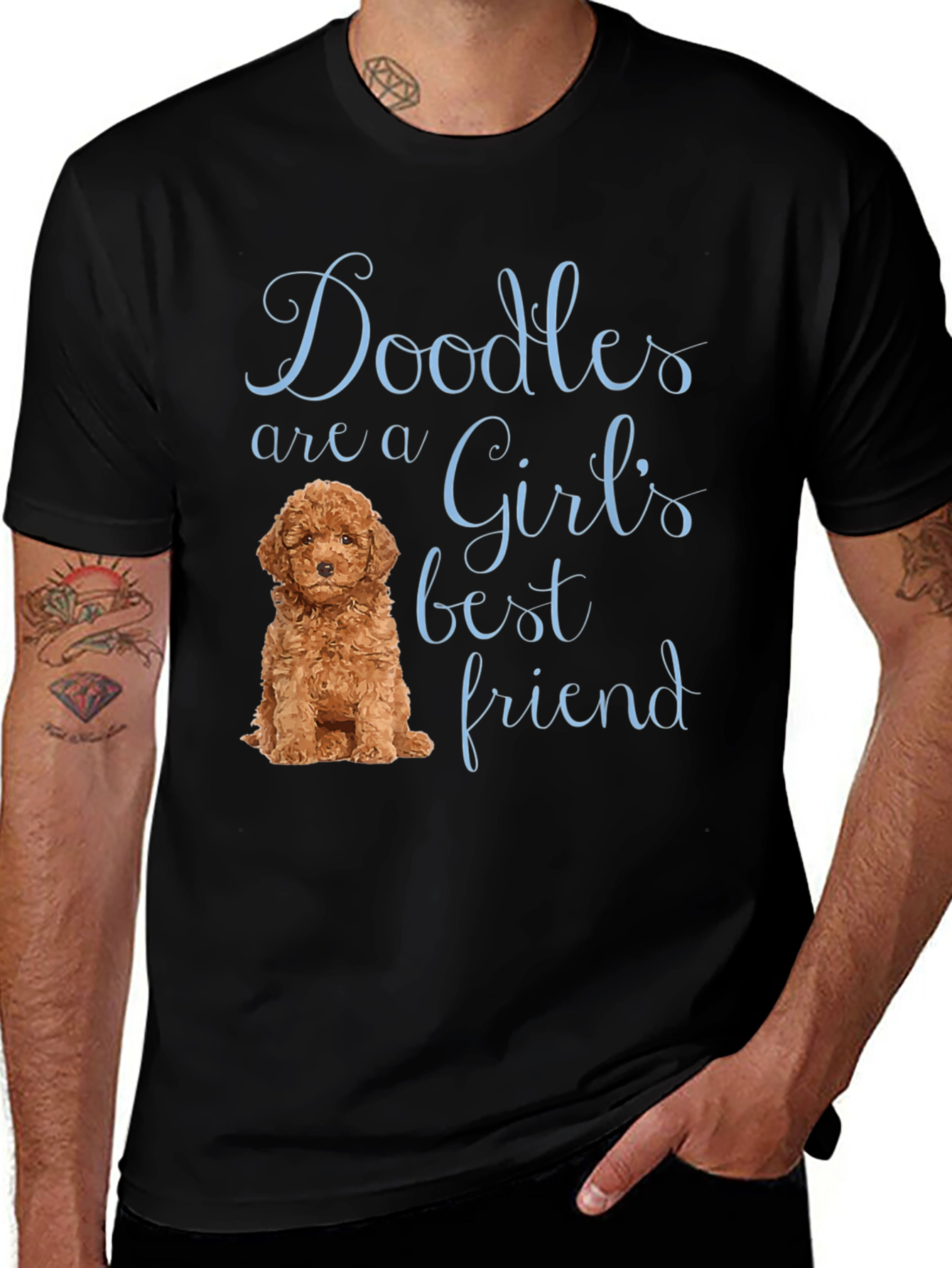 Variant 11 of Doodles Are a Girl's Best Friend T-Shirt