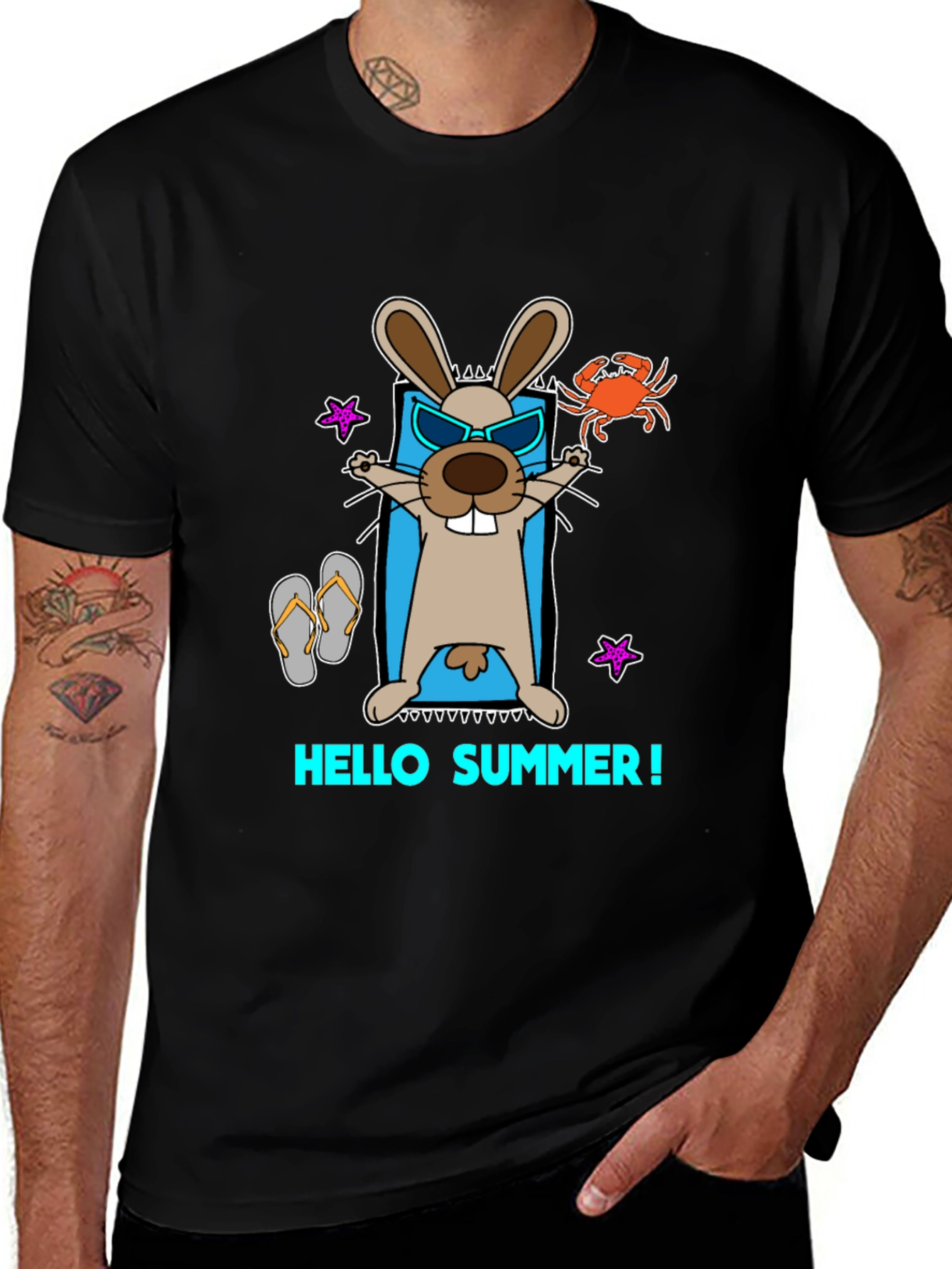 Variant 3 of Summer Rabbit Graphic Tee