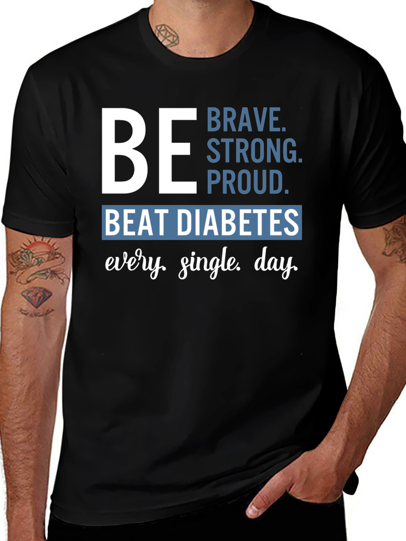 Be Brave Diabetes Awareness T-Shirt