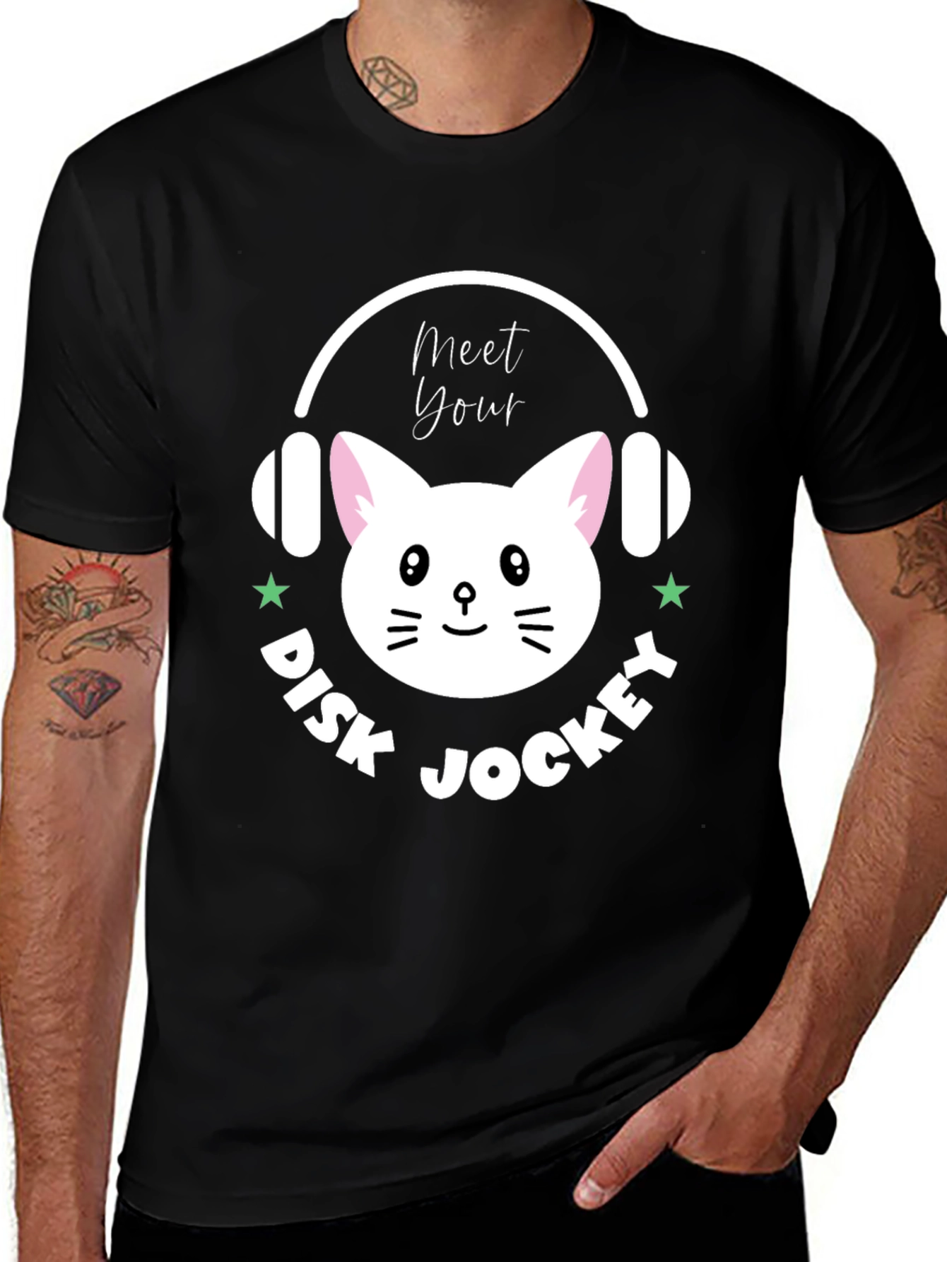 Variant 22 of Meet Your Disk Jockey Cat T-Shirt