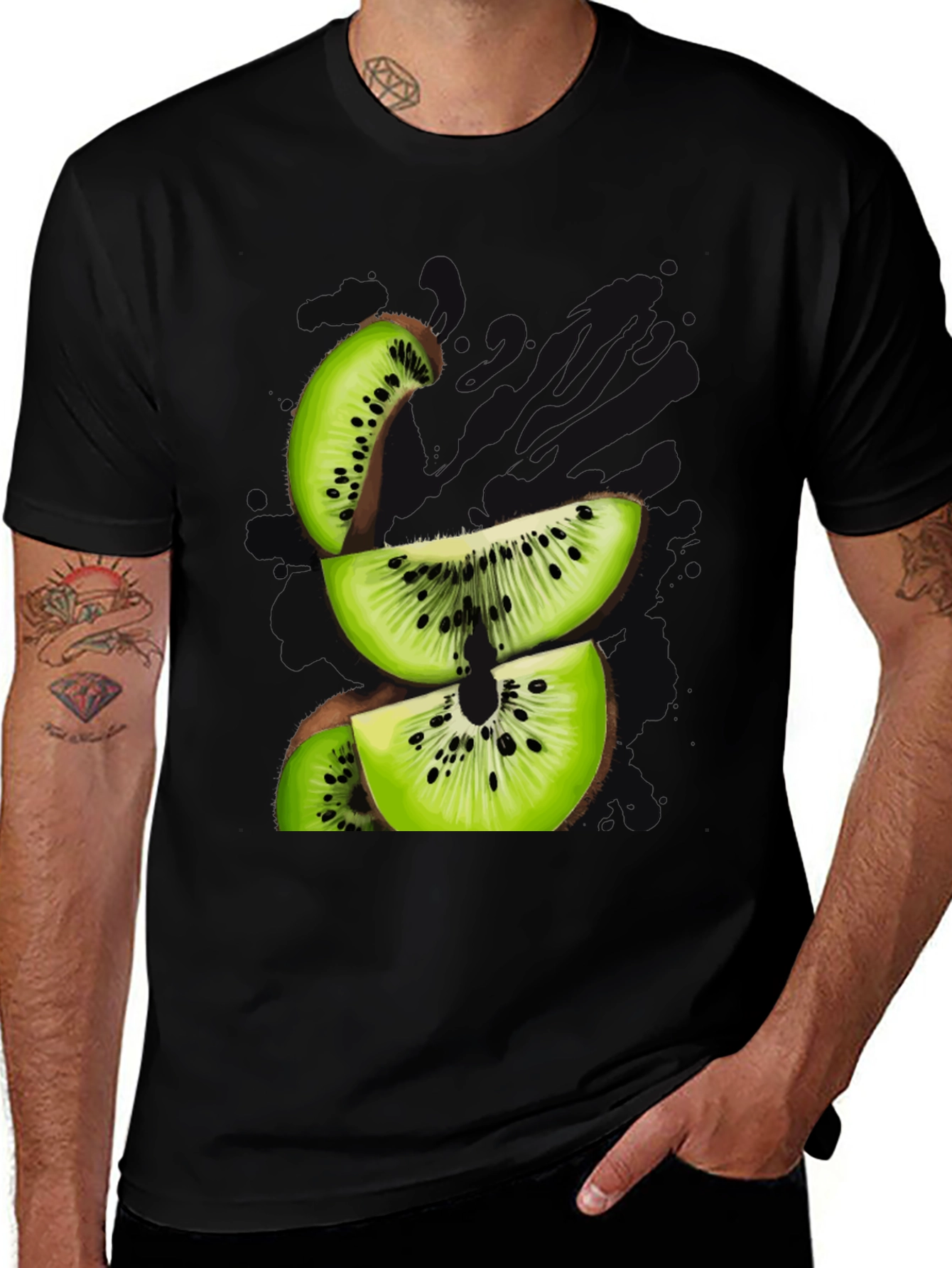 Kiwi Slice Graphic Tee - Fresh & Funky