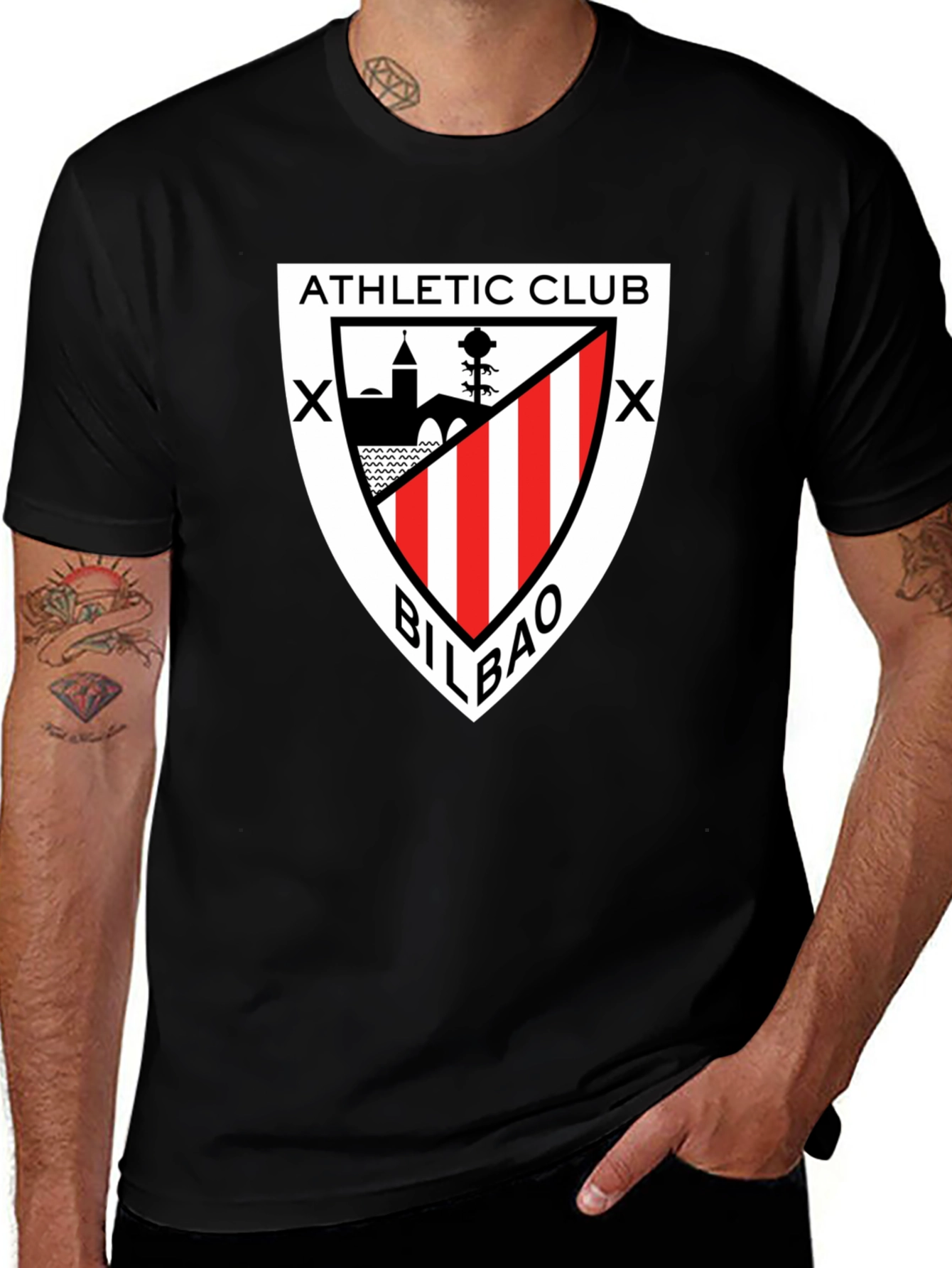 Athletic Club Bilbao Crest Black T-Shirt