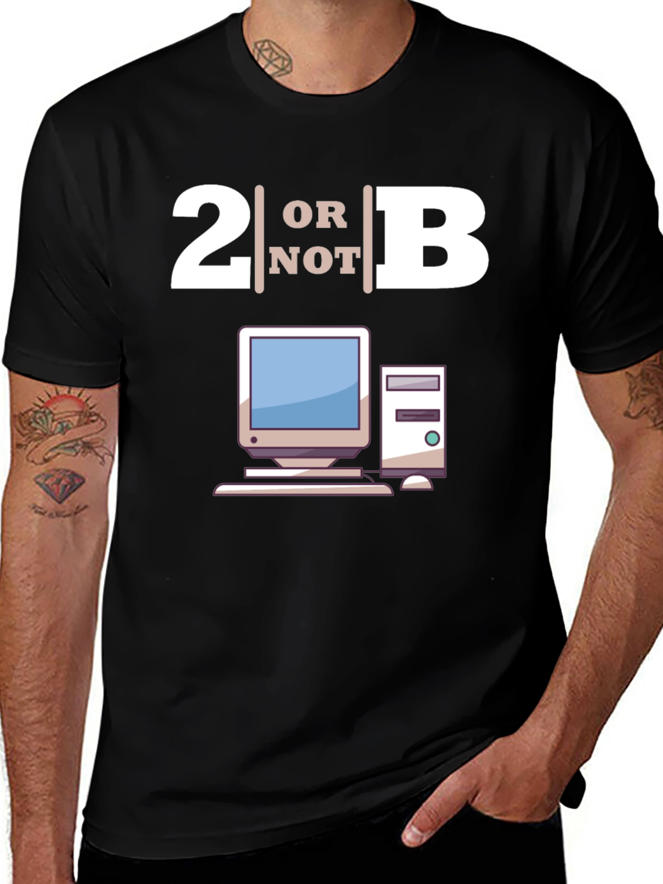 Variant 25 of 2B or Not 2B T-Shirt - Computer Lover's Tee