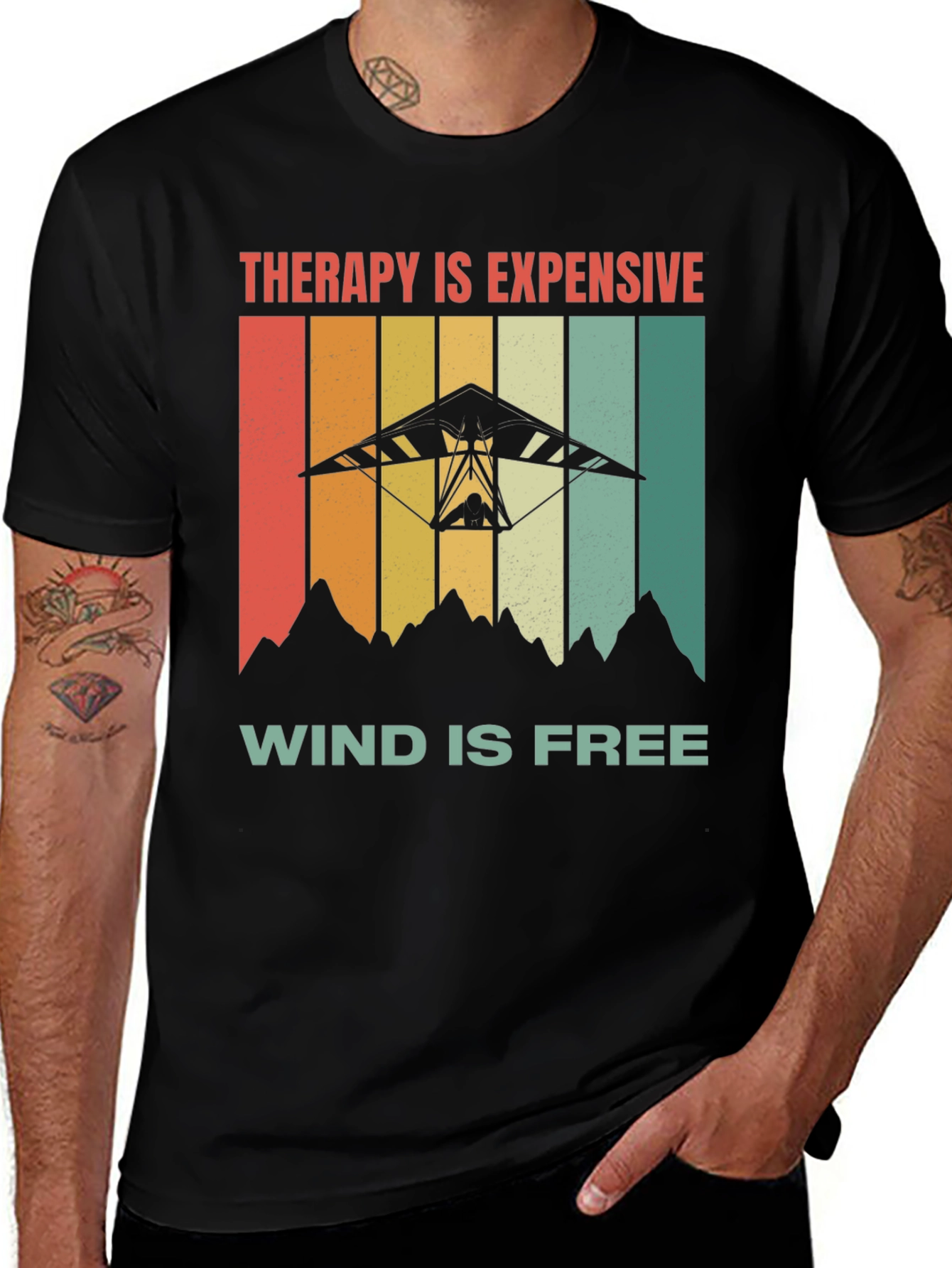 Variant 11 of Therapy Is Expensive Wind Is Free T-Shirt