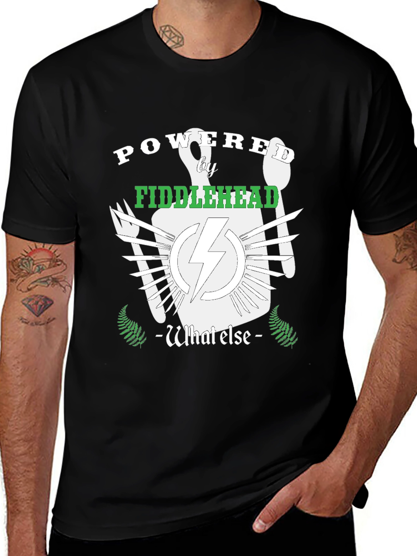 Powered by Fiddlehead Black T-Shirt