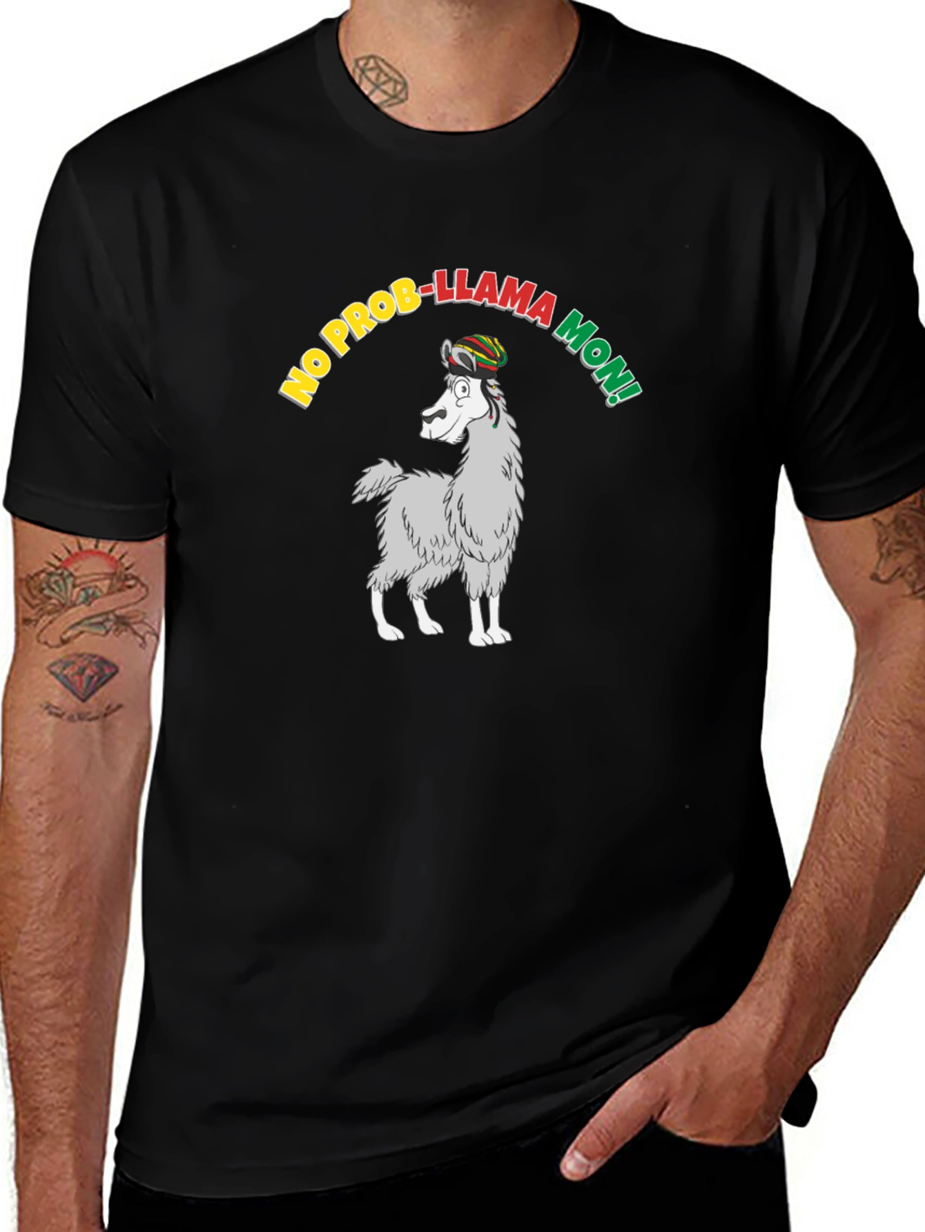 Variant 27 of No Prob-Llama Mon! Graphic Tee